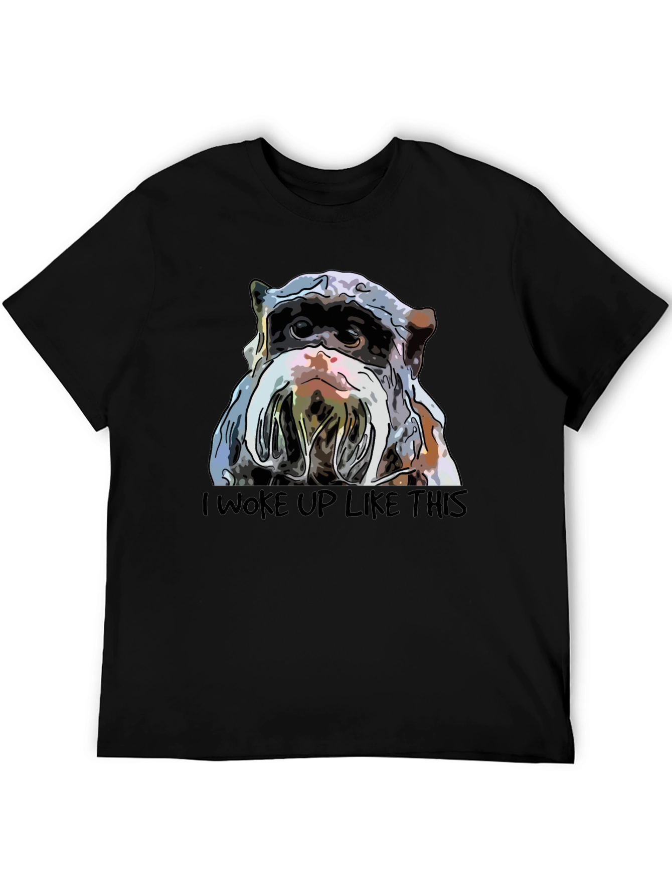 I Woke Up Like This Bulldog T-Shirt - Black