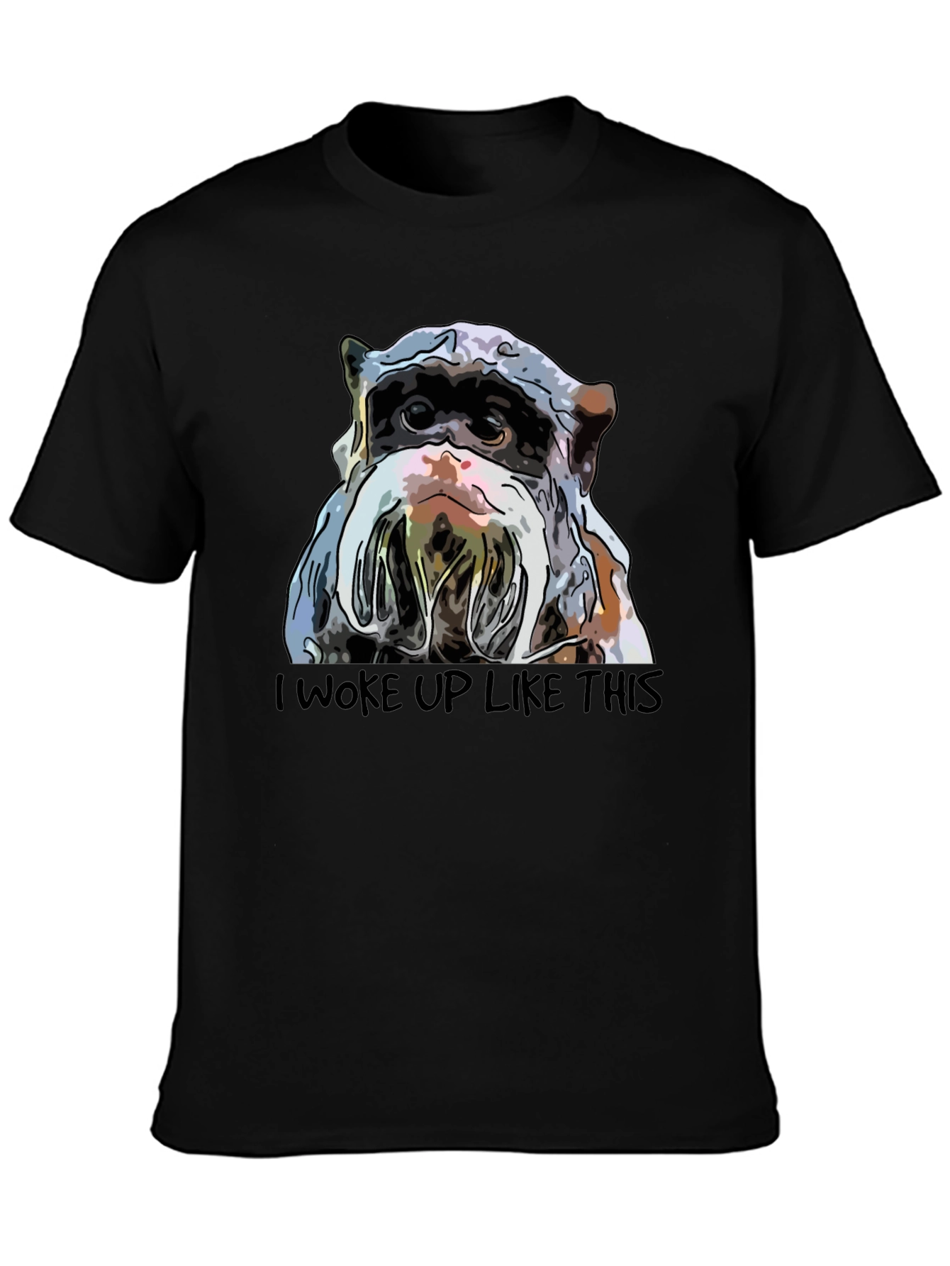 I Woke Up Like This Bulldog T-Shirt - Black