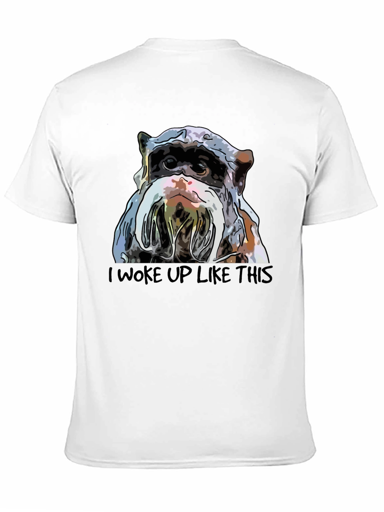 I Woke Up Like This Bulldog T-Shirt - Black
