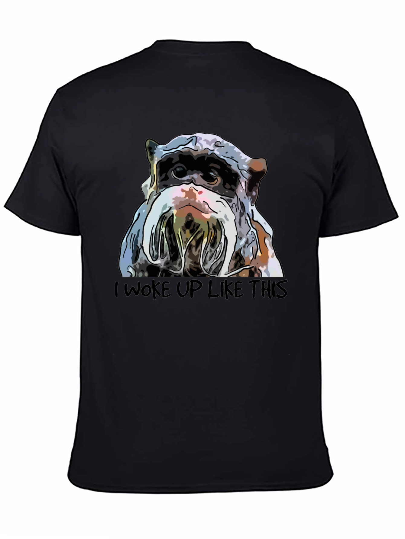 I Woke Up Like This Bulldog T-Shirt - Black