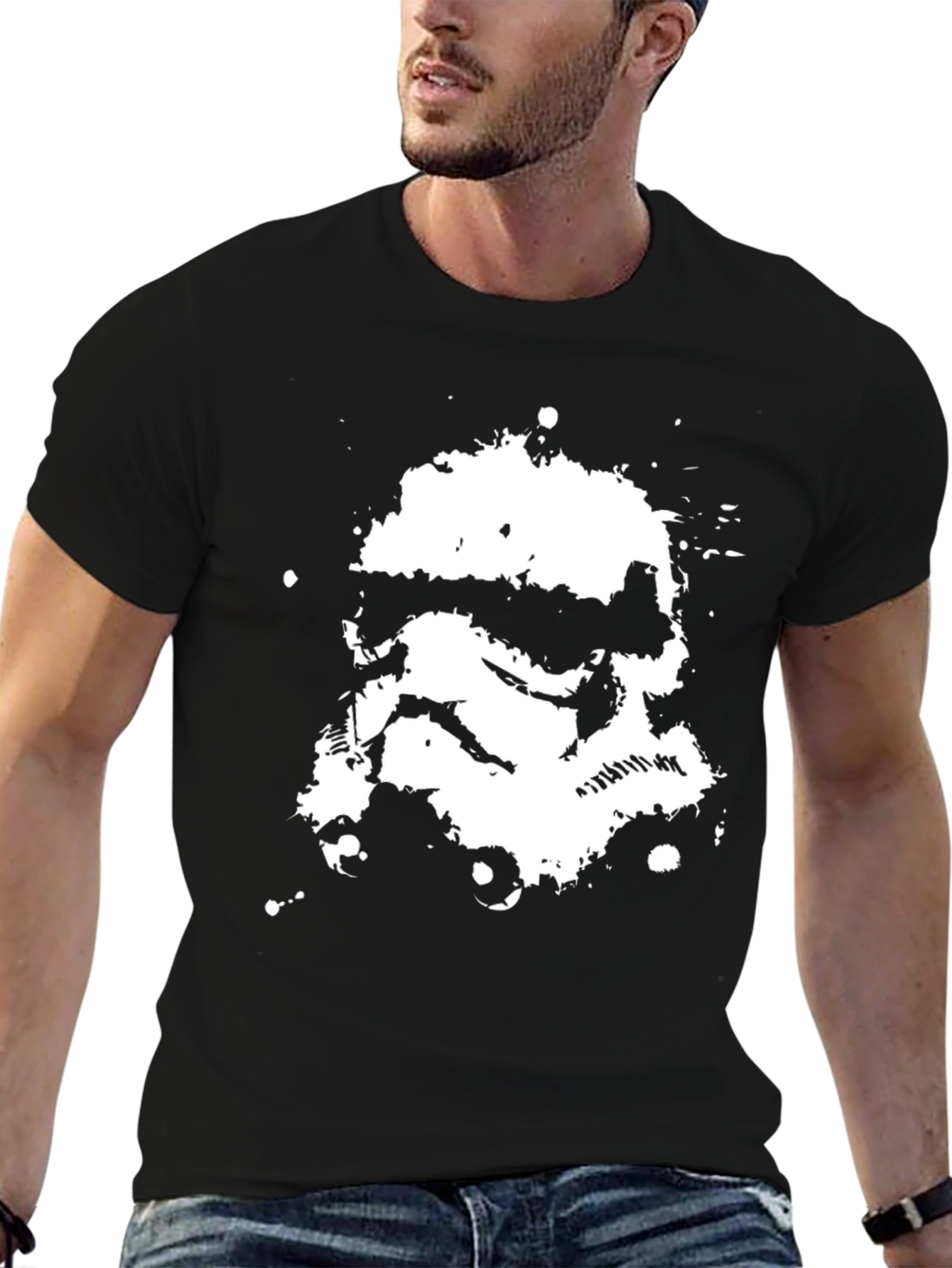 Stormtrooper Ink Splatter T-Shirt - Black