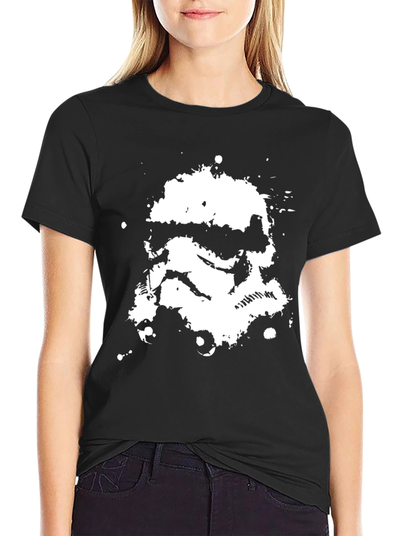 Stormtrooper Ink Splatter T-Shirt - Black