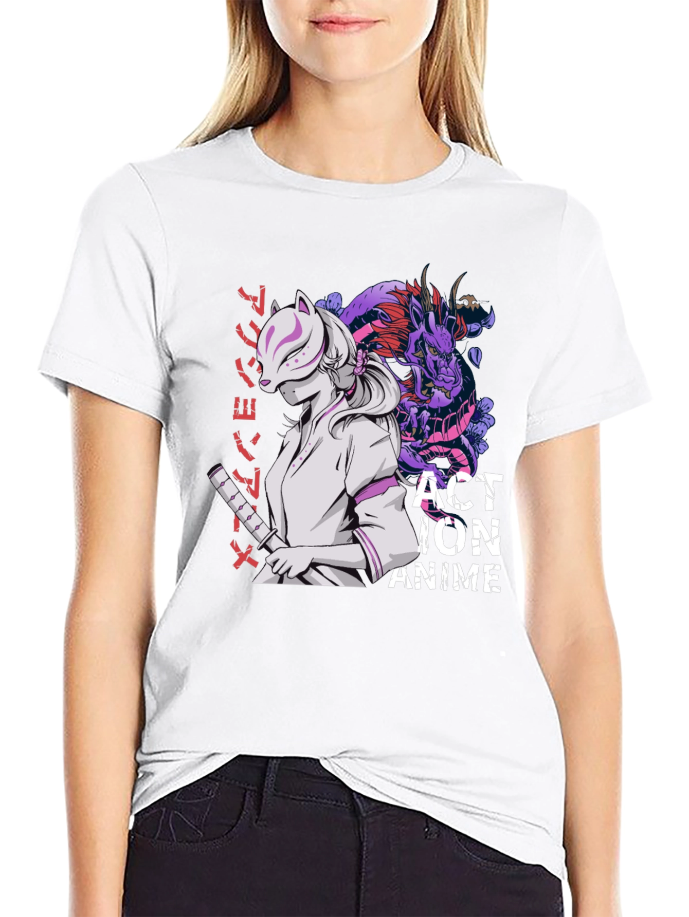 Anime Action Graphic T-Shirt - Stylish Cotton Tee