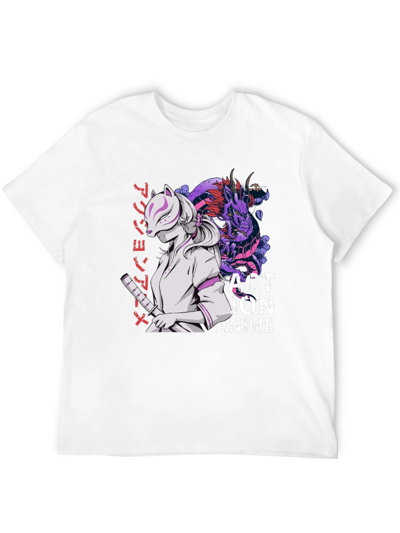 Anime Action Graphic T-Shirt - Stylish Cotton Tee