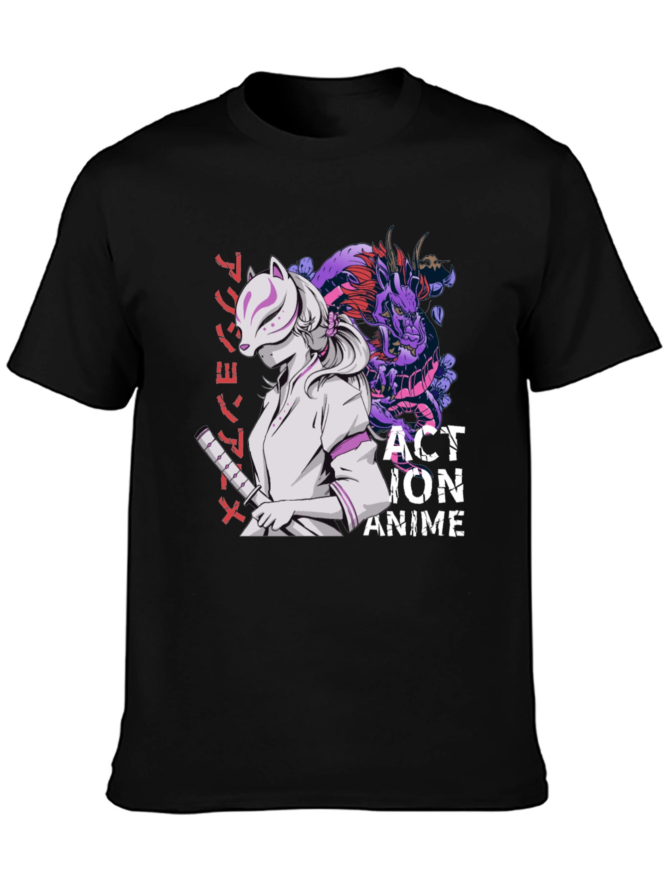 Anime Action Graphic T-Shirt - Stylish Cotton Tee