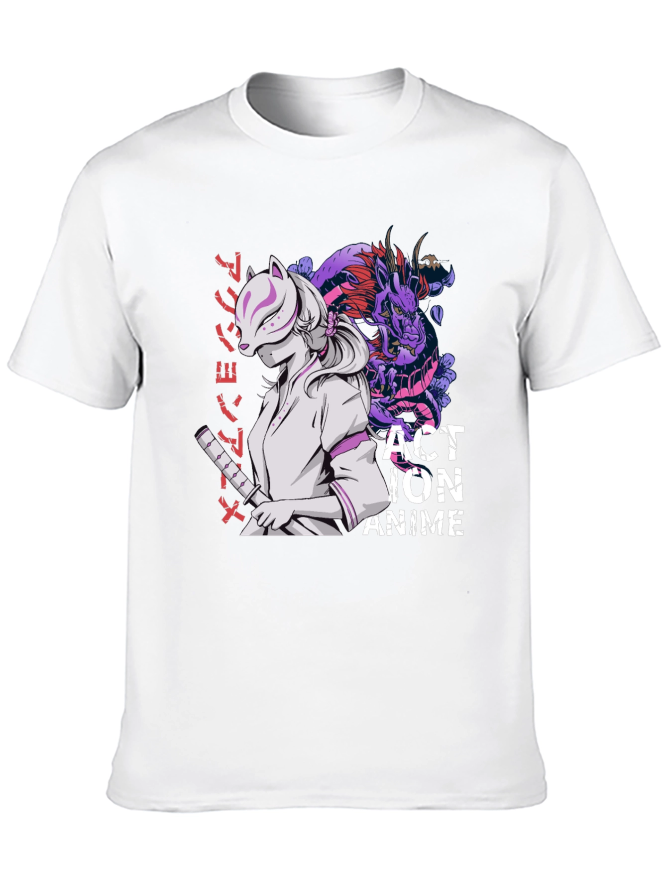 Anime Action Graphic T-Shirt - Stylish Cotton Tee