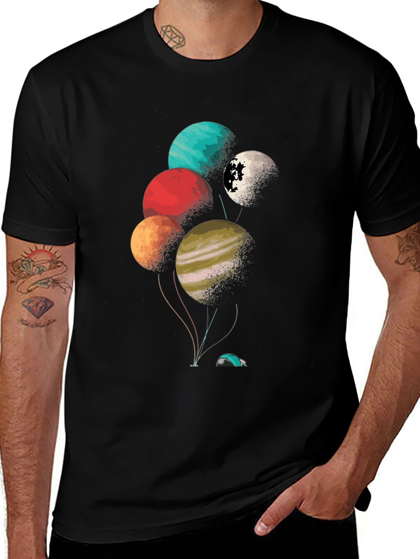 Planetary Balloons Graphic Tee