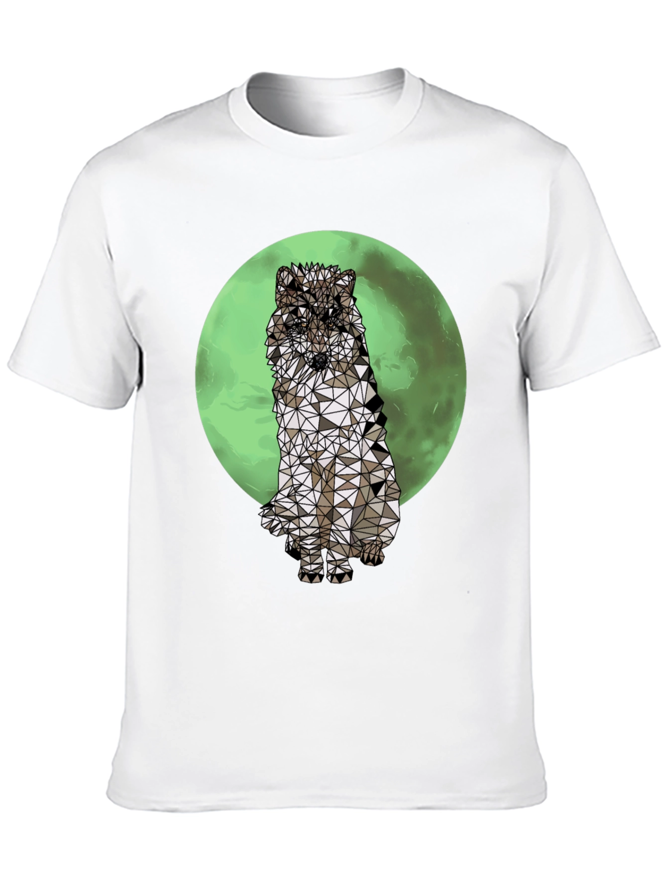 Geometric Wolf T-Shirt - Graphic Tee