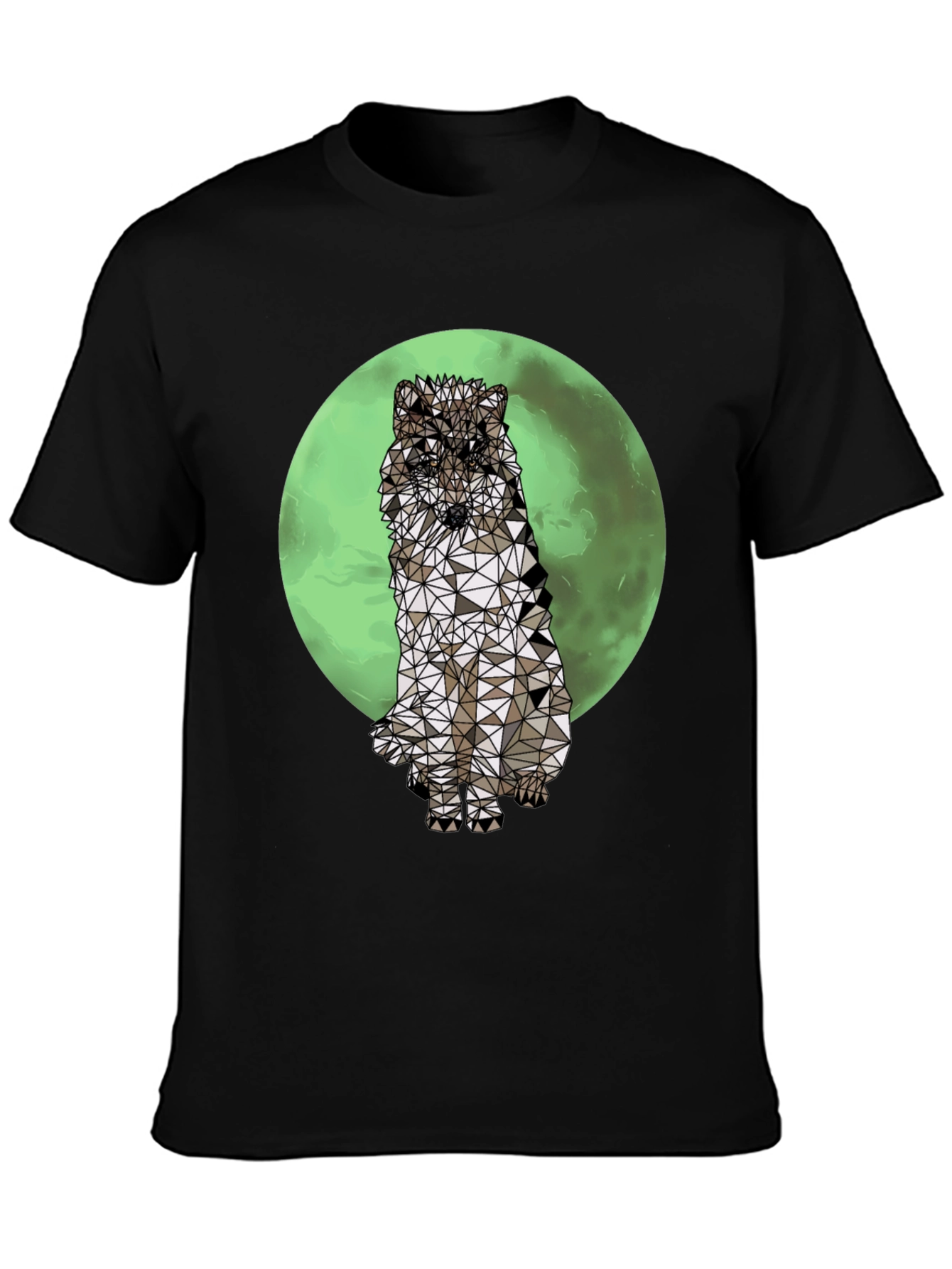Geometric Wolf T-Shirt - Graphic Tee