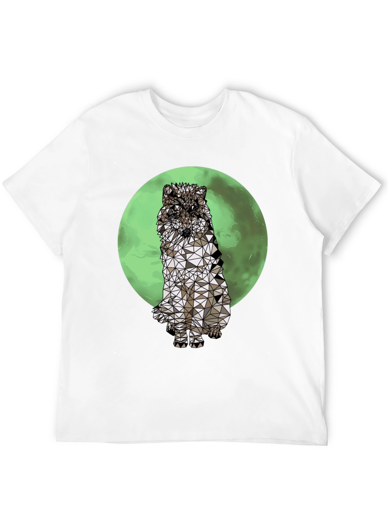 Geometric Wolf T-Shirt - Graphic Tee