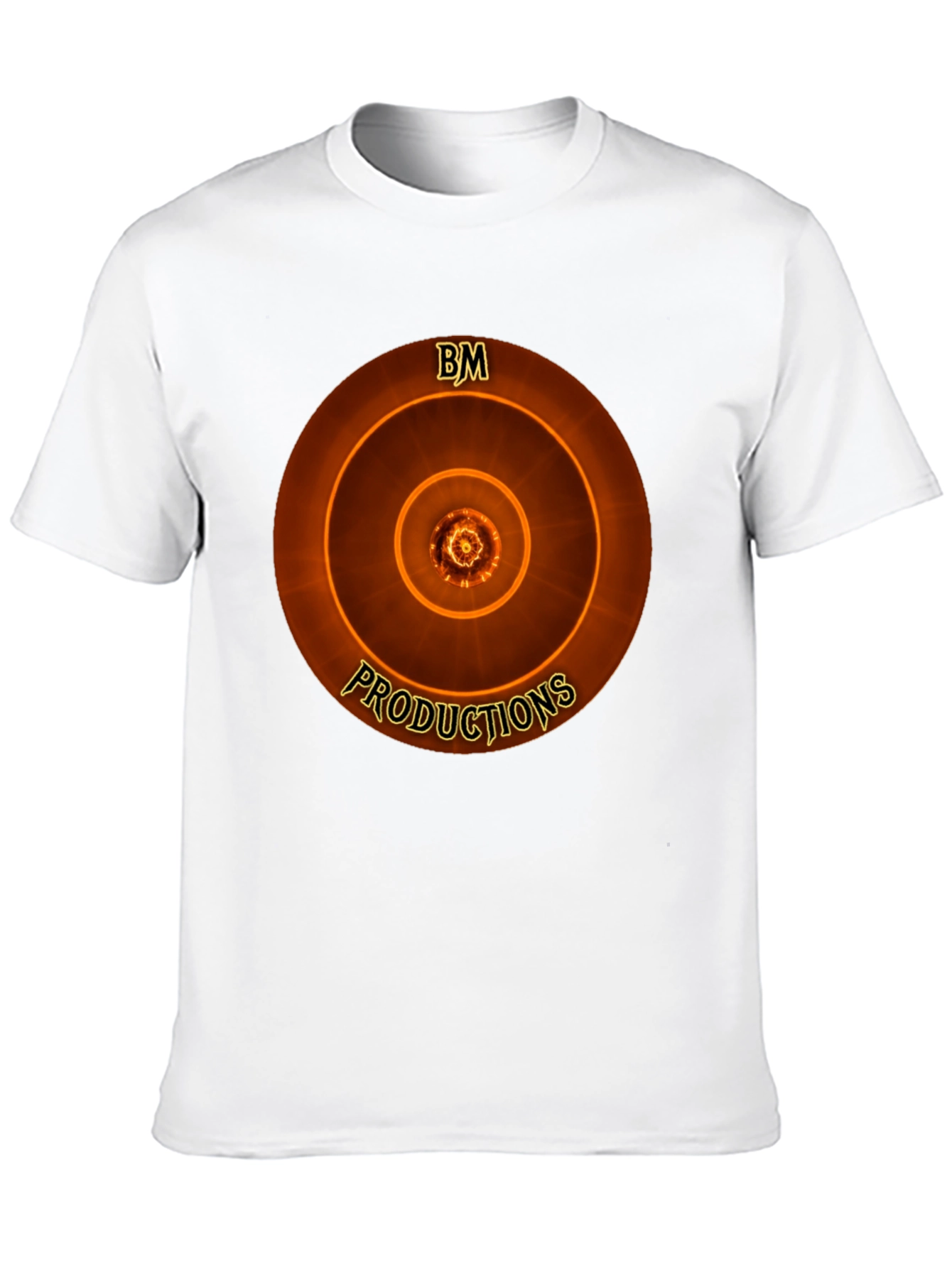 BM Productions Graphic Tee - Cool Concentric Circle Design