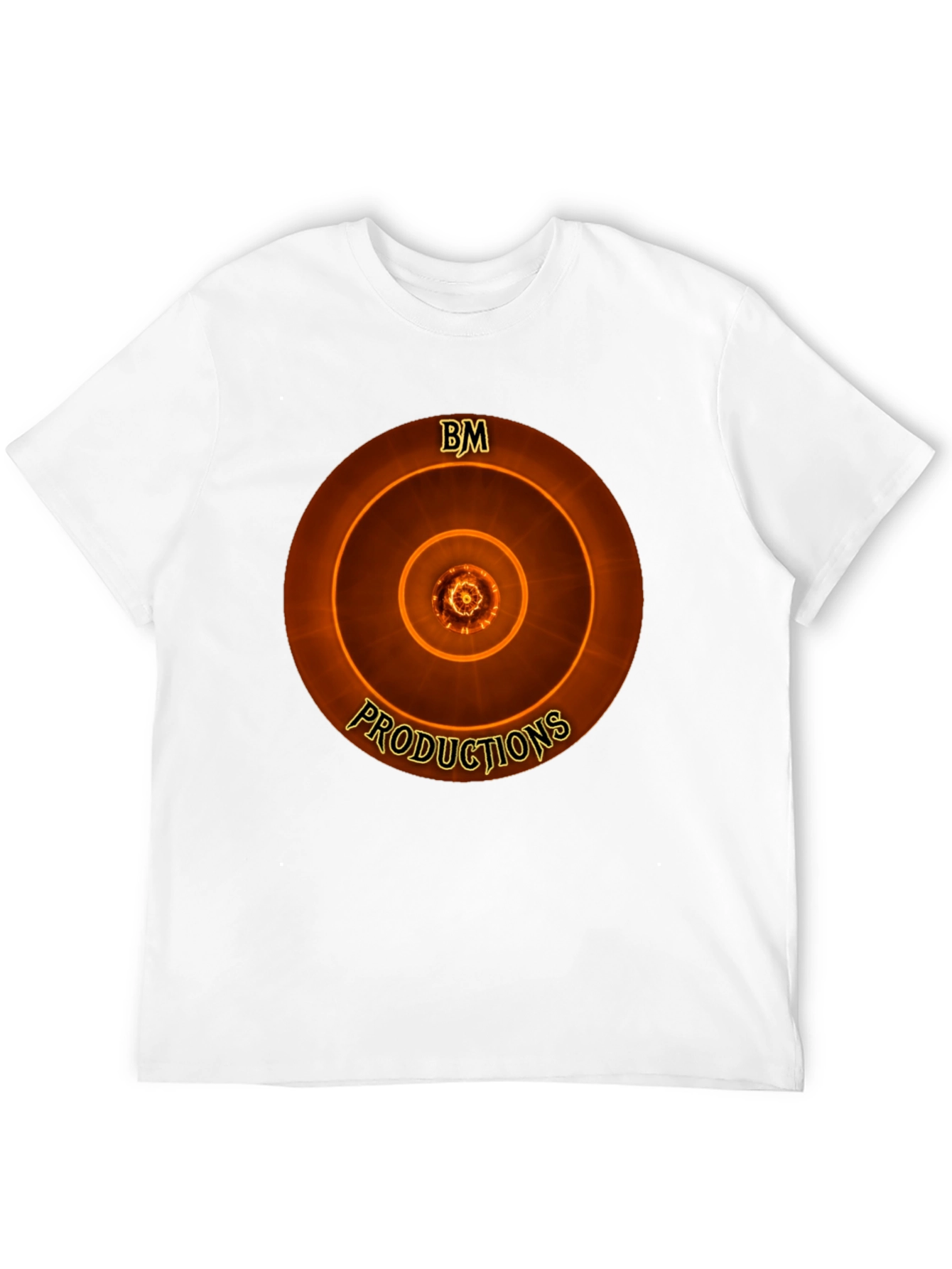 BM Productions Graphic Tee - Cool Concentric Circle Design