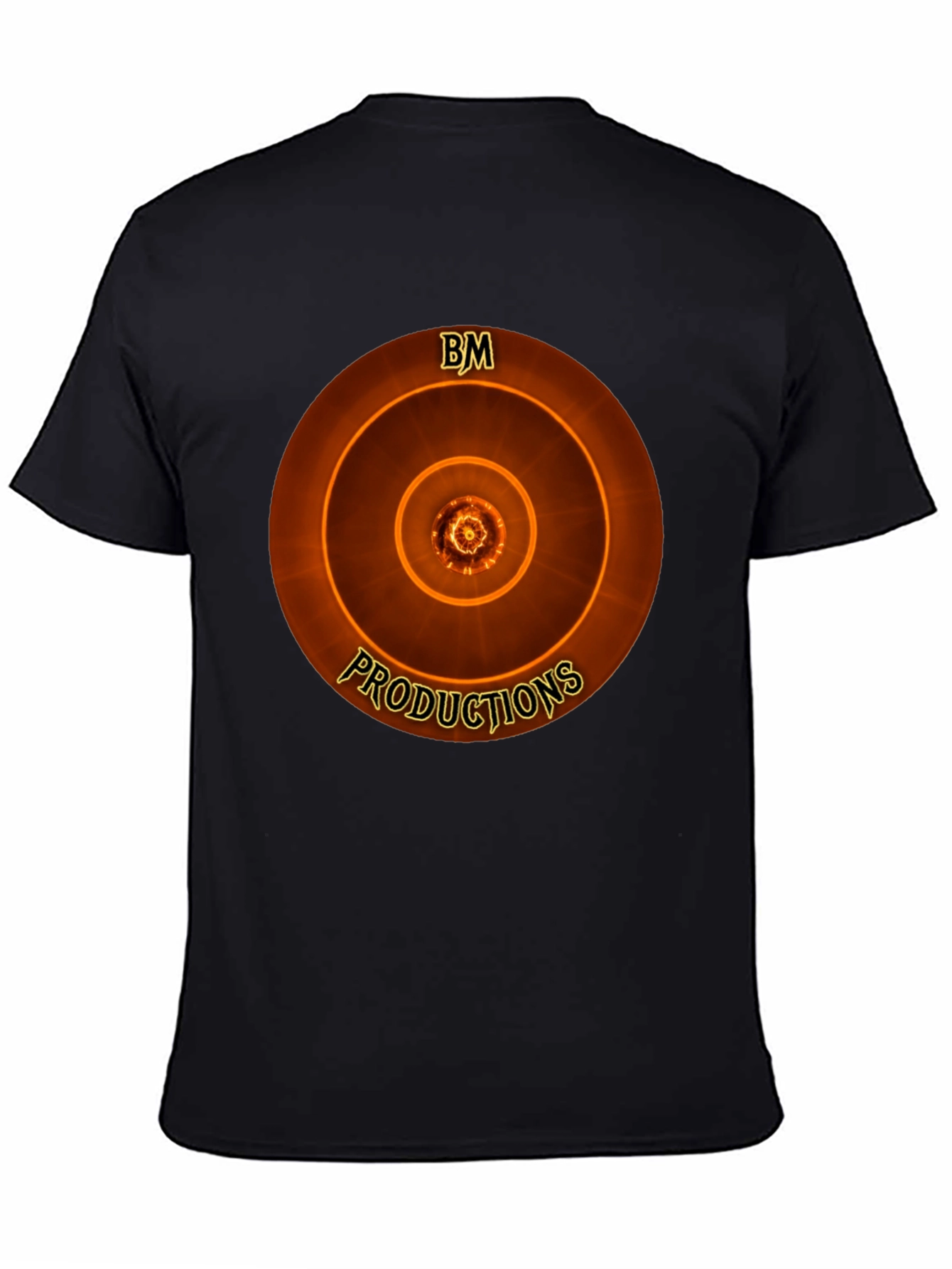 BM Productions Graphic Tee - Cool Concentric Circle Design