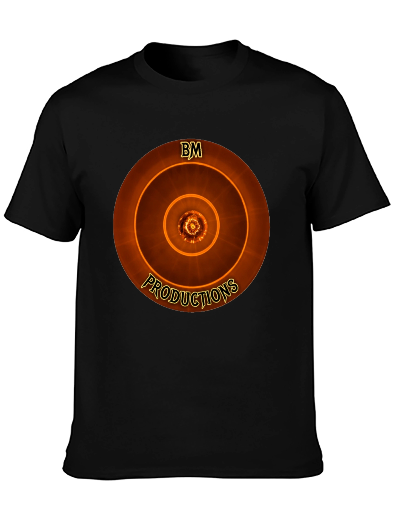 BM Productions Graphic Tee - Cool Concentric Circle Design