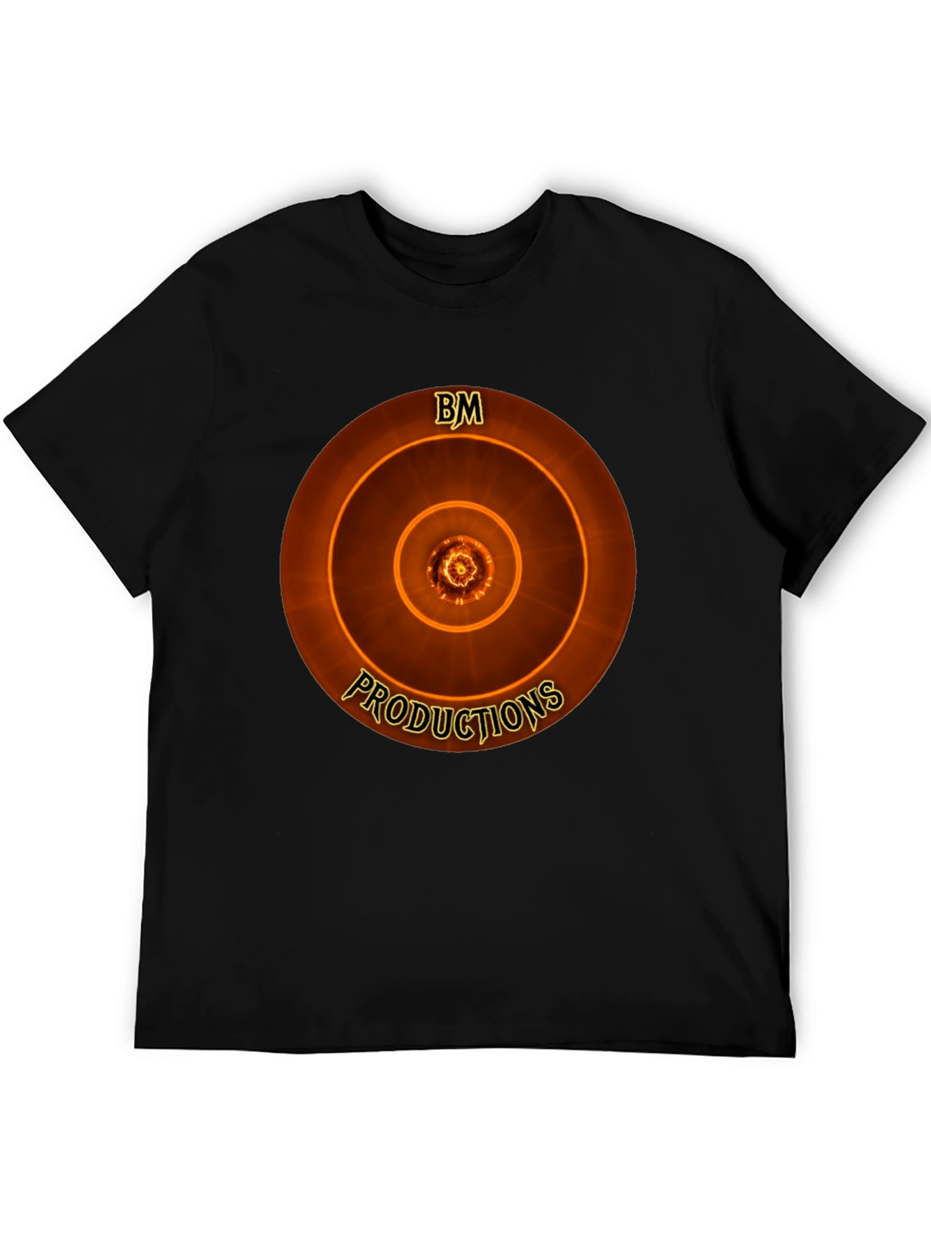 BM Productions Graphic Tee - Cool Concentric Circle Design