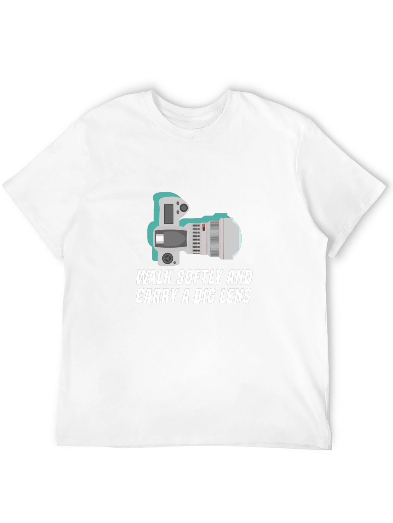 Walk Softly Big Lens Camera T-Shirt