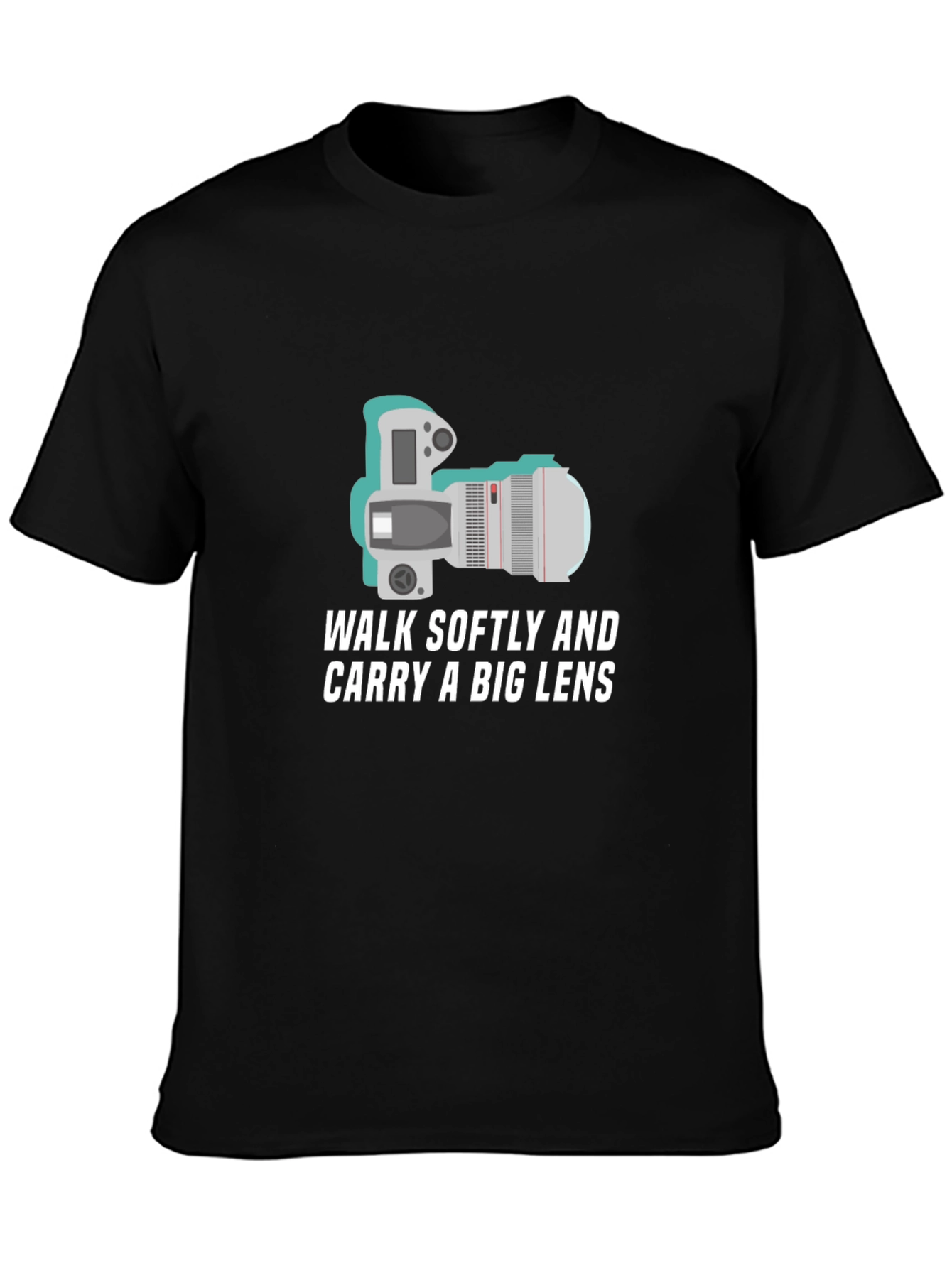 Walk Softly Big Lens Camera T-Shirt