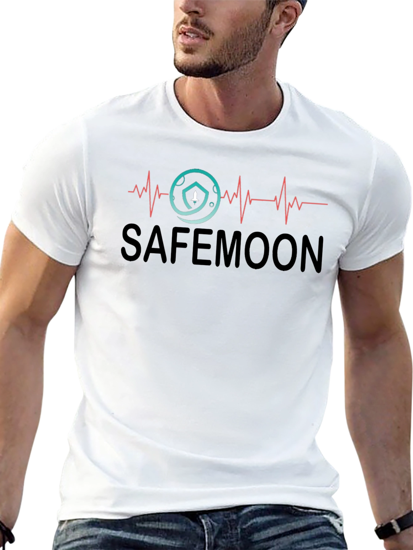 Safemoon Heartbeat Graphic T-Shirt