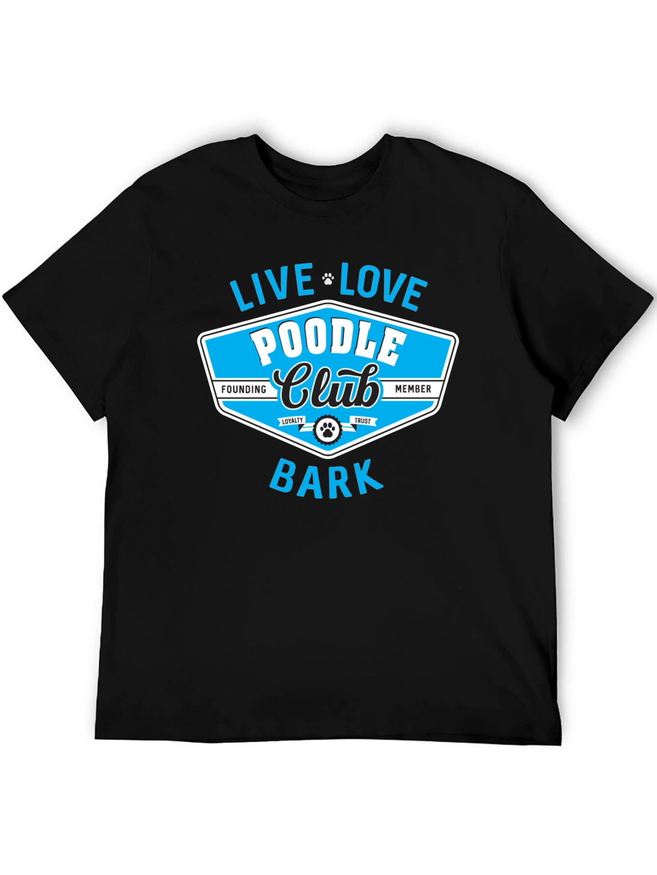 Poodle Club Black Graphic Tee