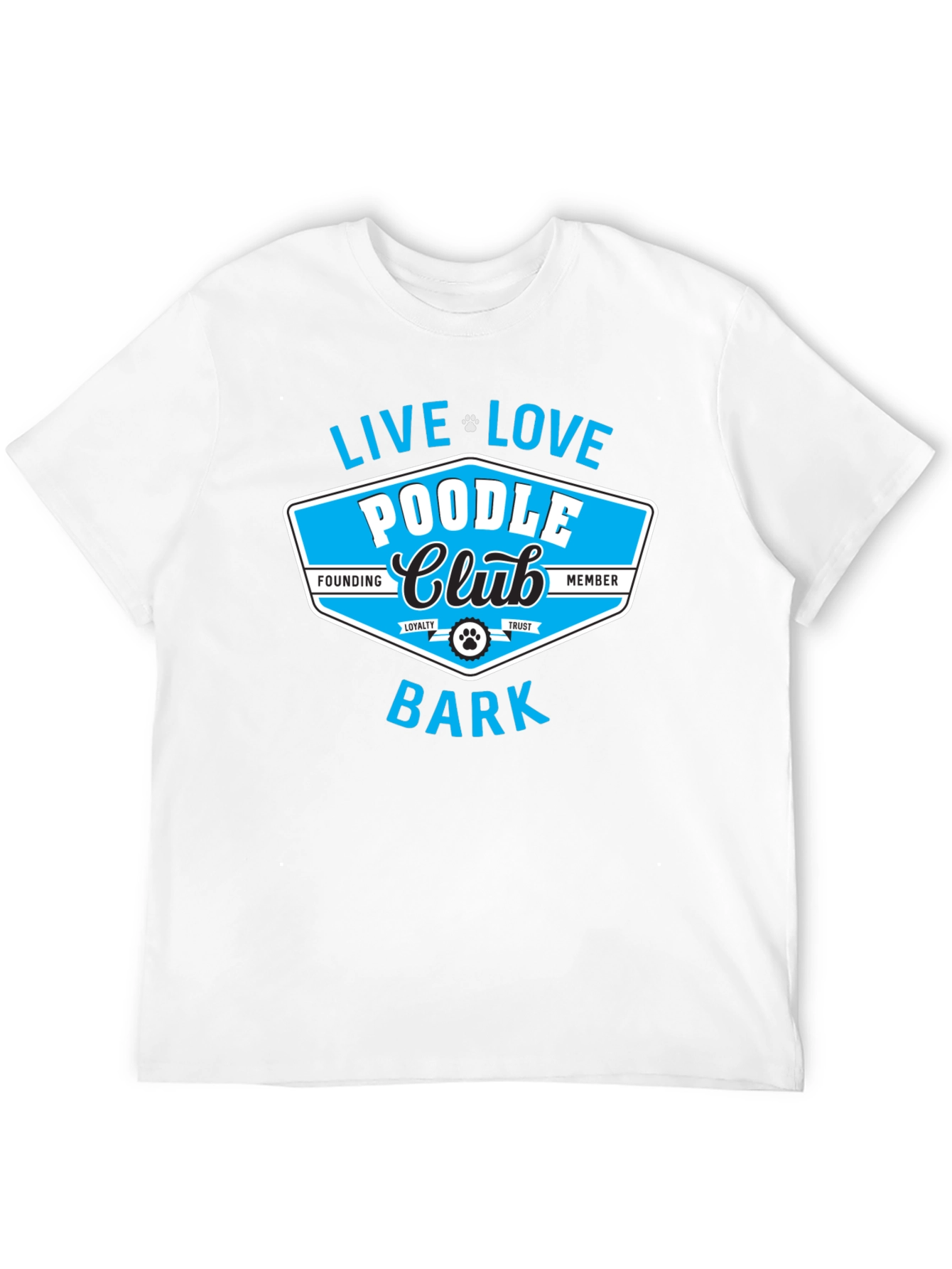 Poodle Club Black Graphic Tee