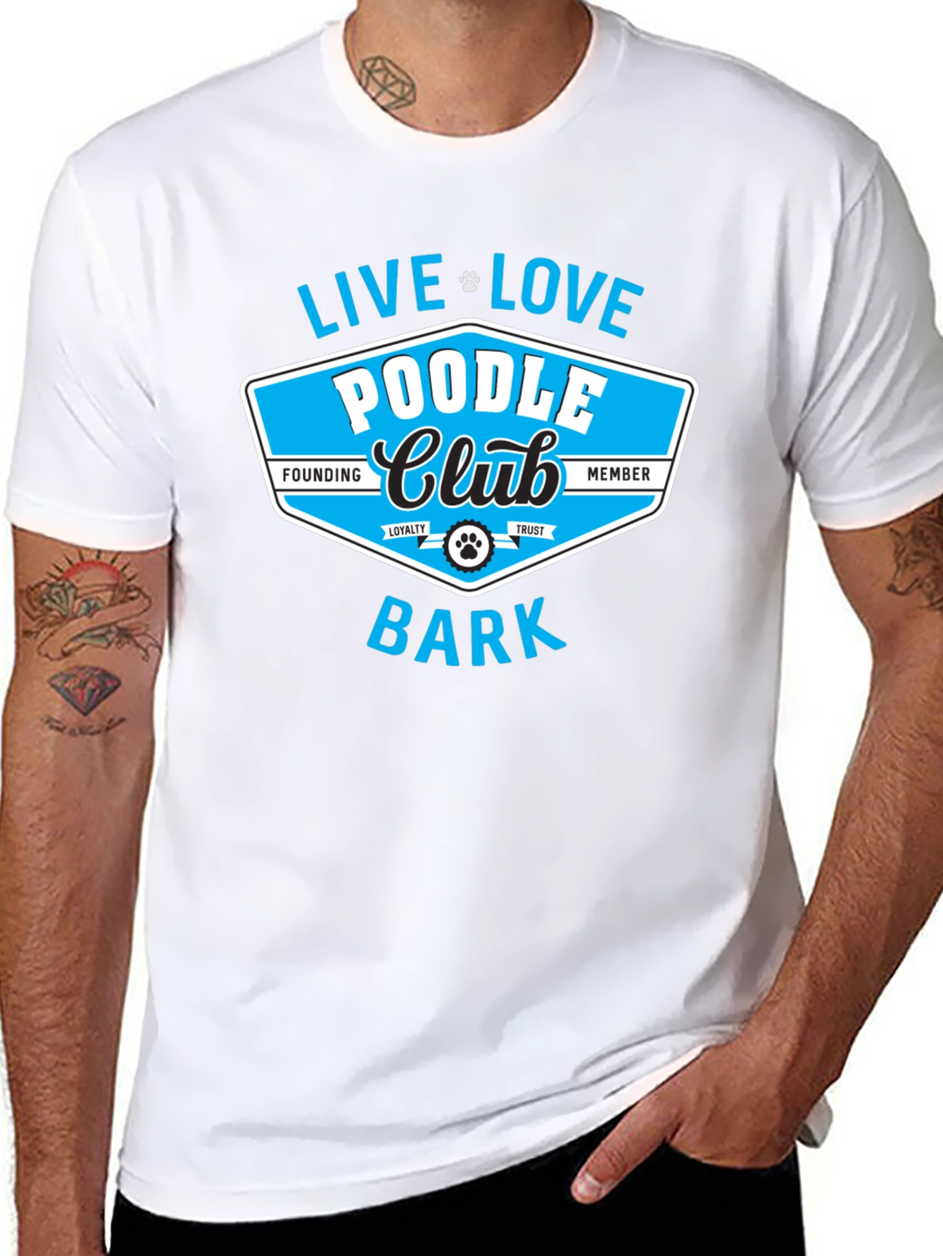 Poodle Club Black Graphic Tee