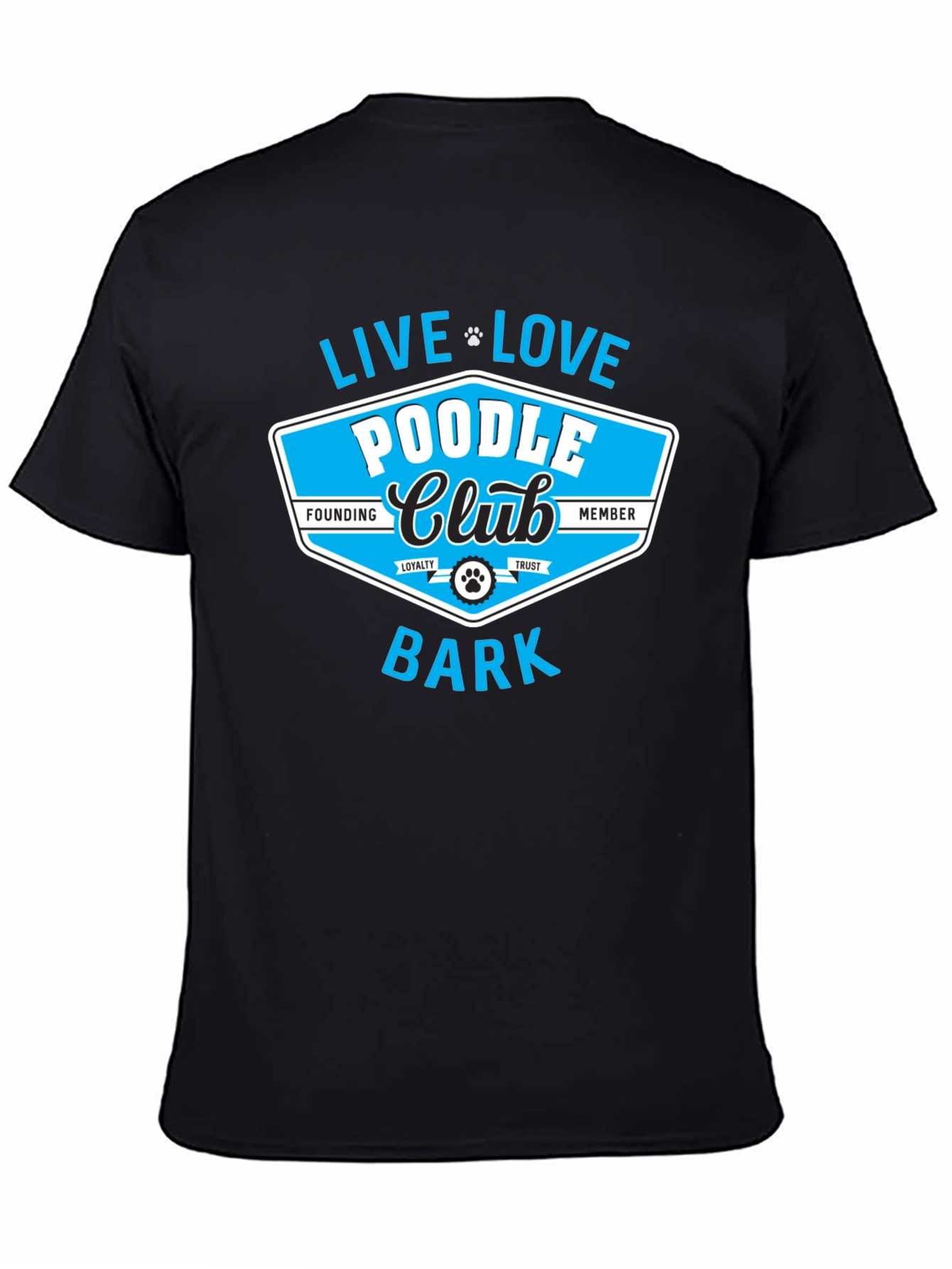 Poodle Club Black Graphic Tee