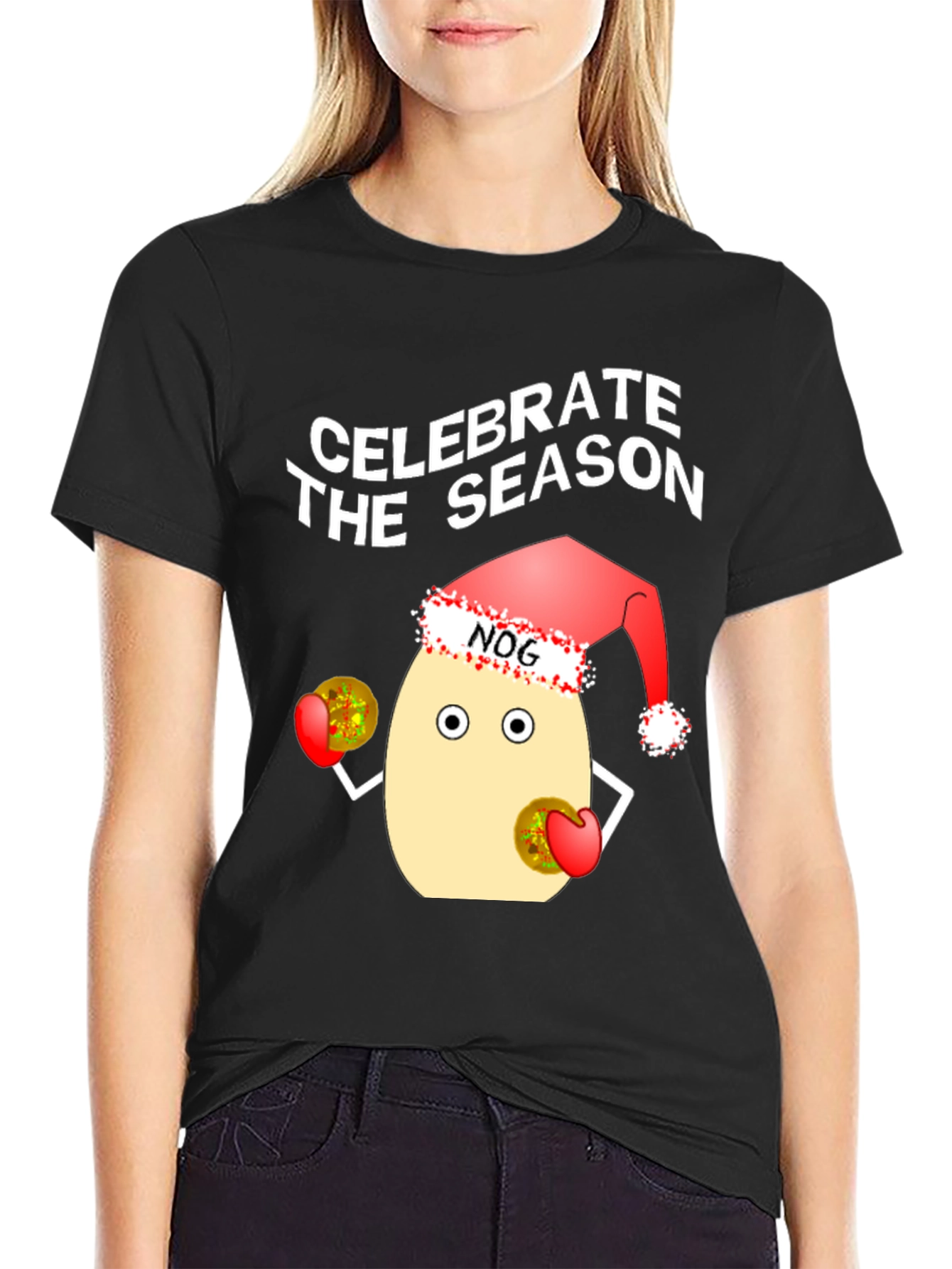 Celebrate the Season Eggnog Graphic Tee