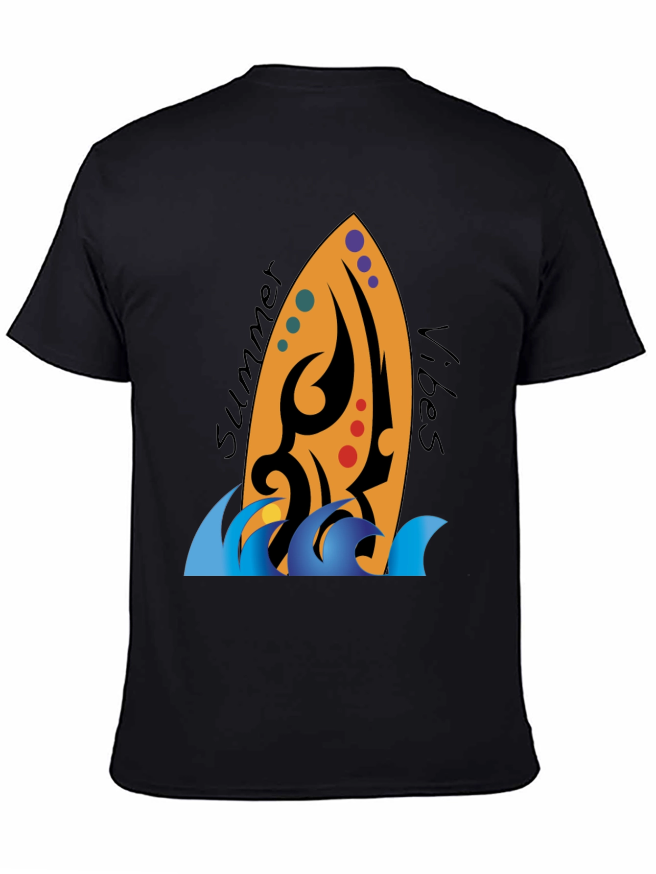 Summer Vibes Surfboard Graphic Tee