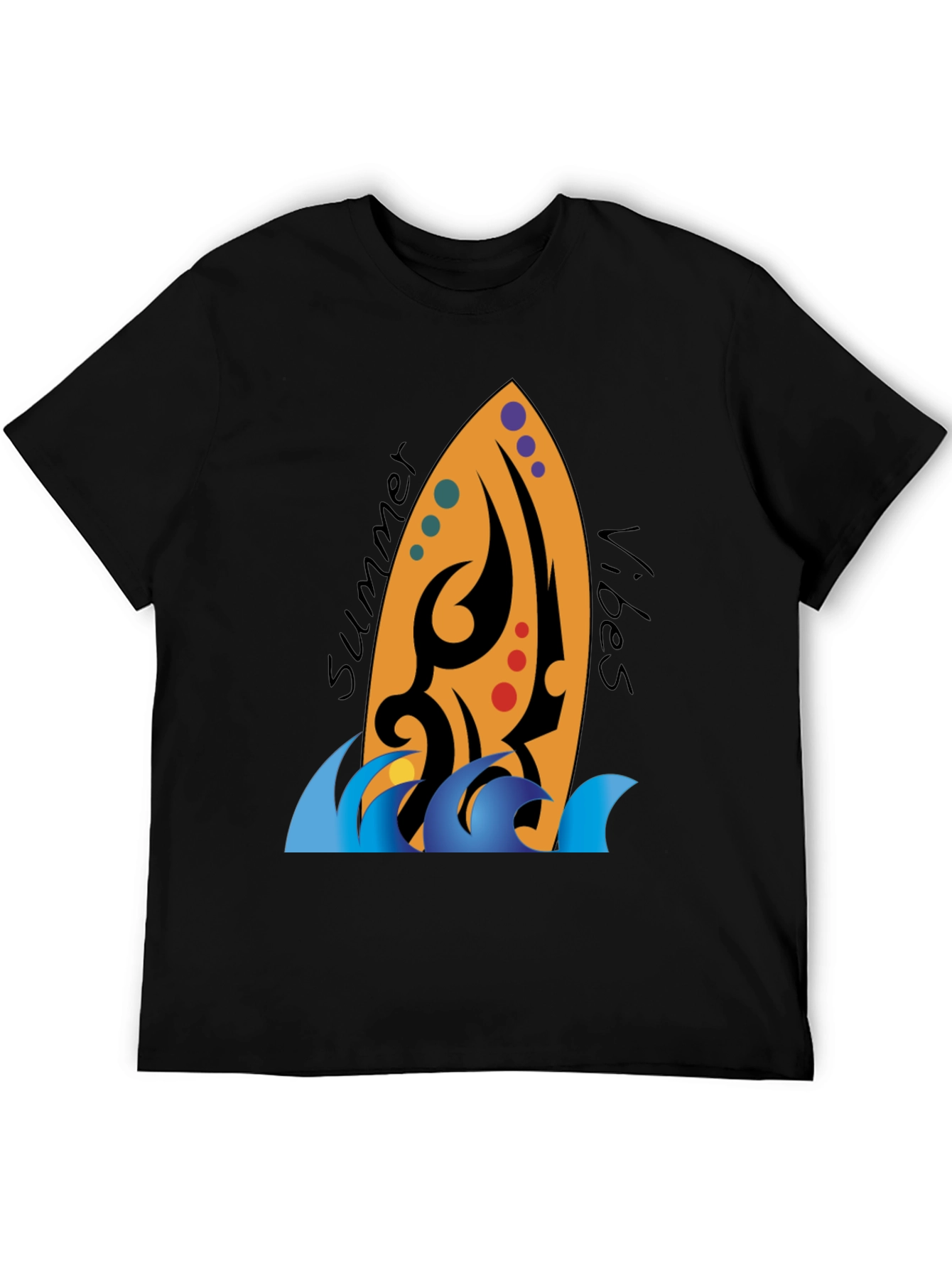Summer Vibes Surfboard Graphic Tee