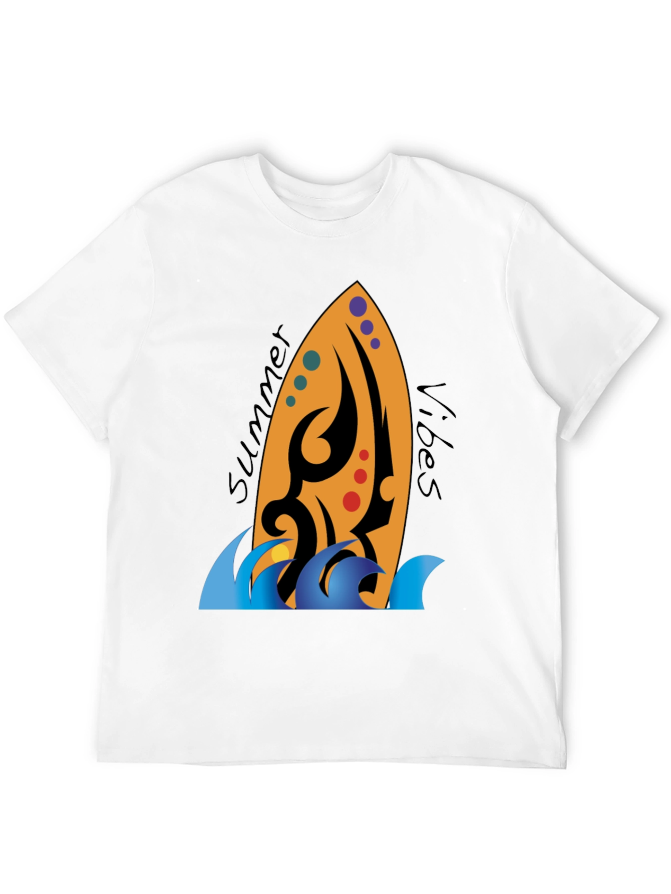 Summer Vibes Surfboard Graphic Tee