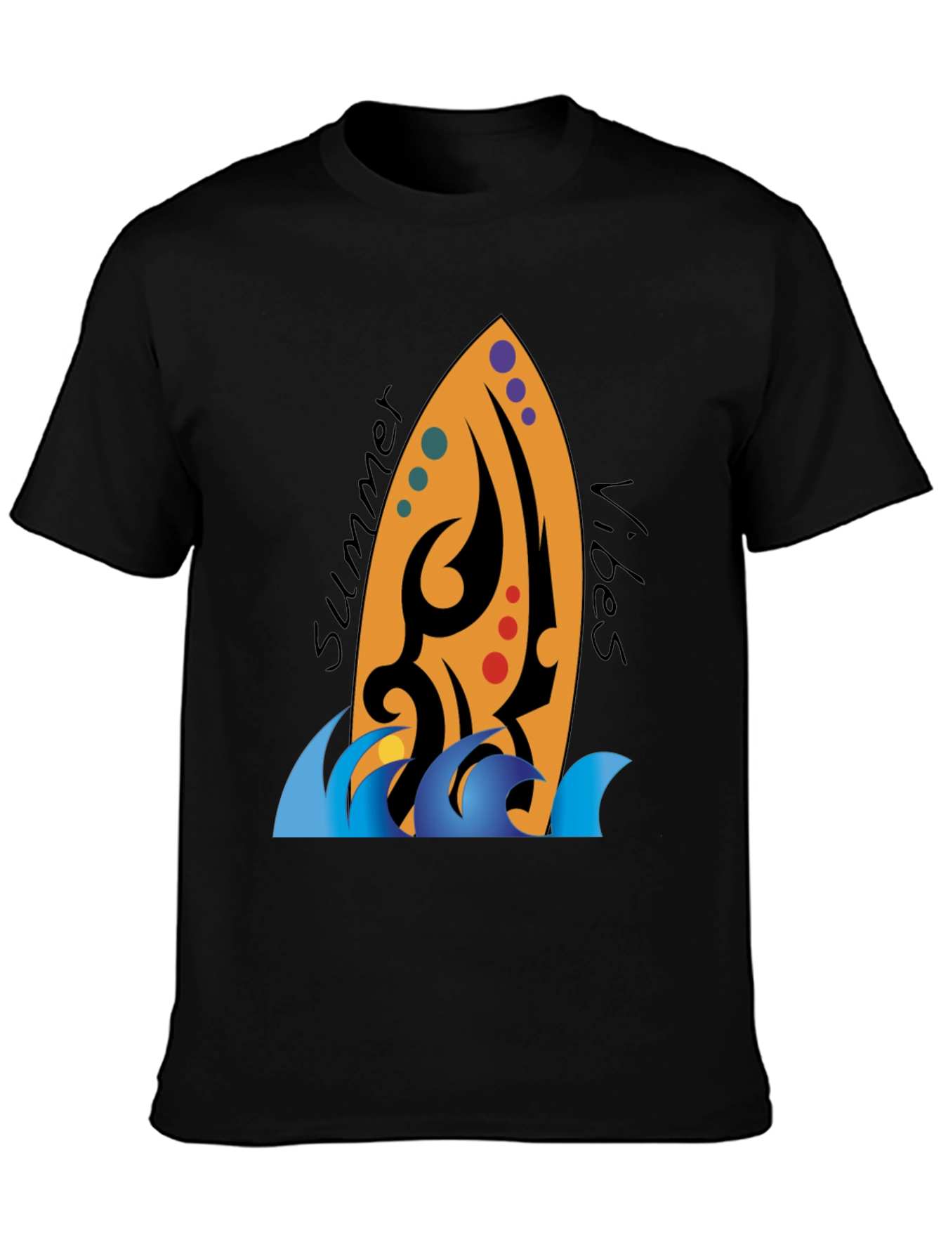 Summer Vibes Surfboard Graphic Tee
