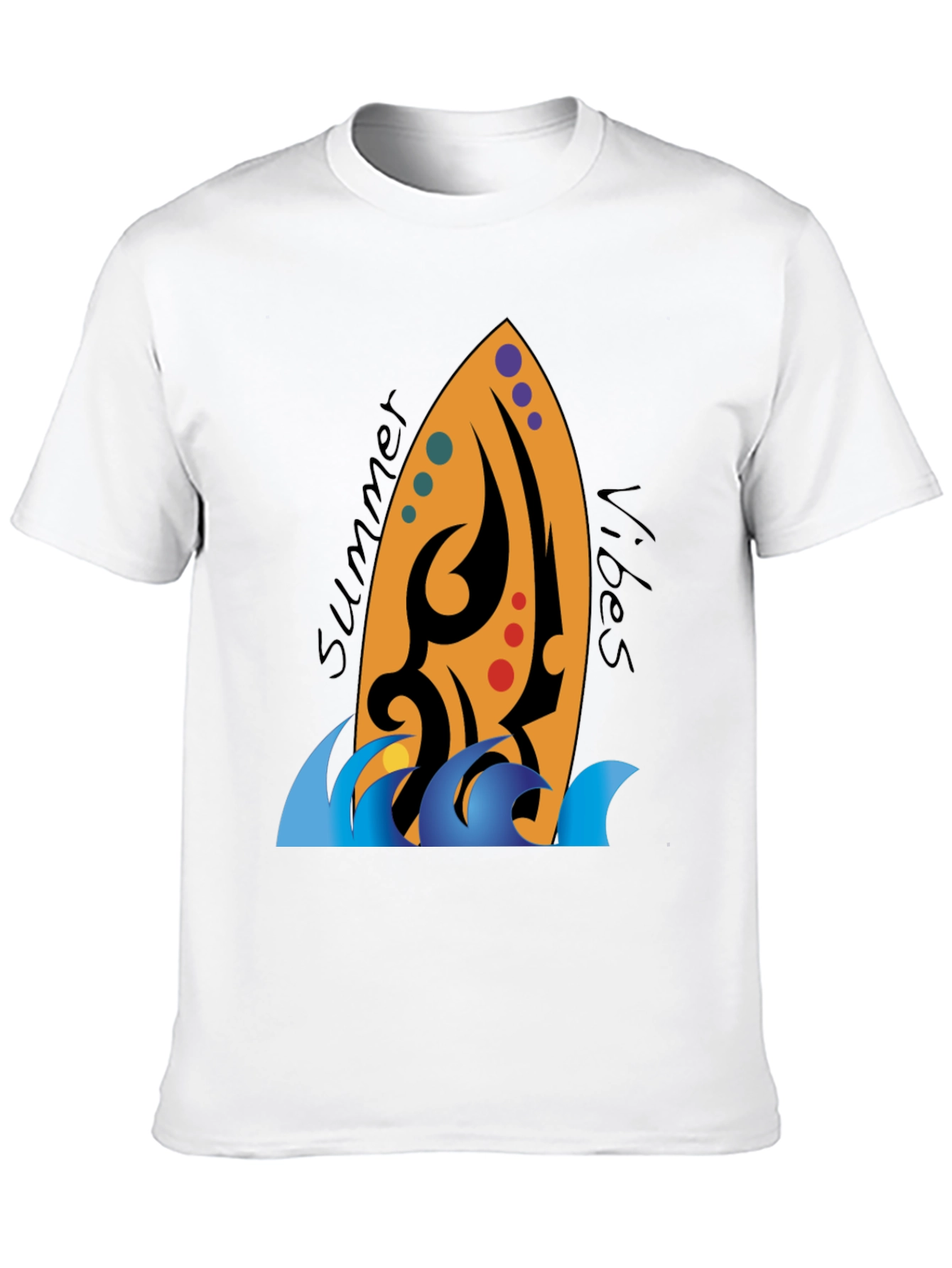 Summer Vibes Surfboard Graphic Tee