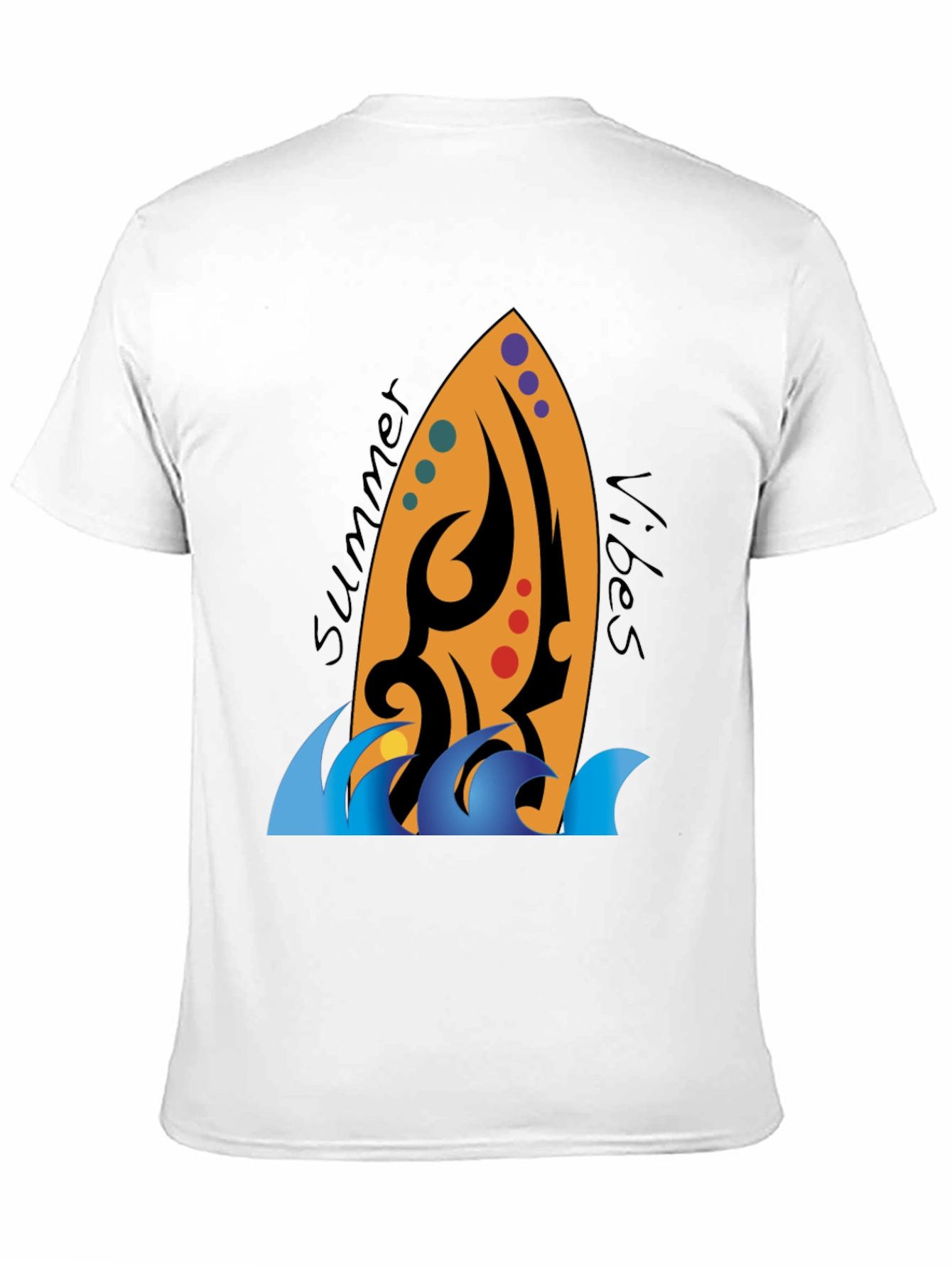 Summer Vibes Surfboard Graphic Tee