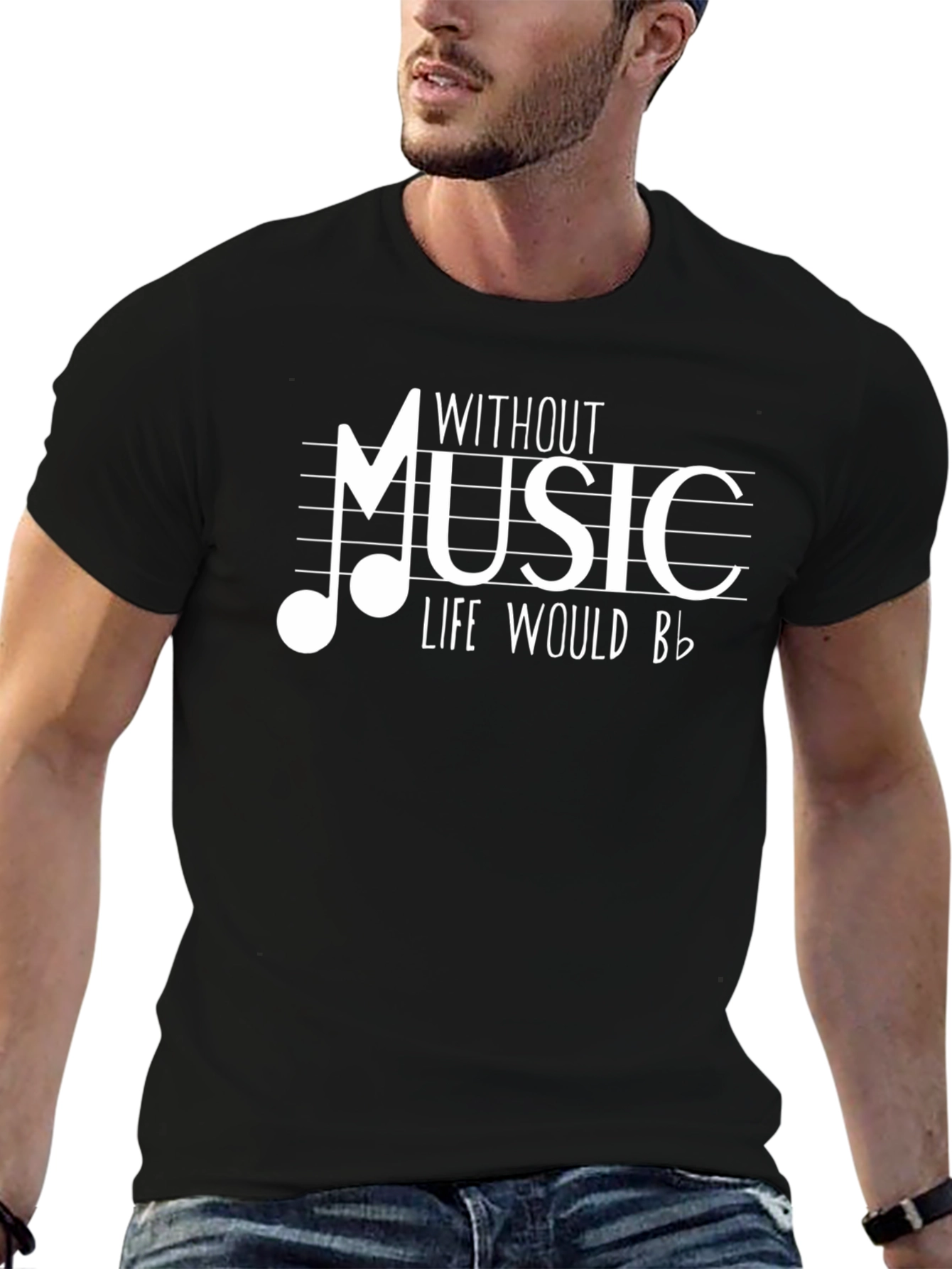 Music Lovers Black T-Shirt
