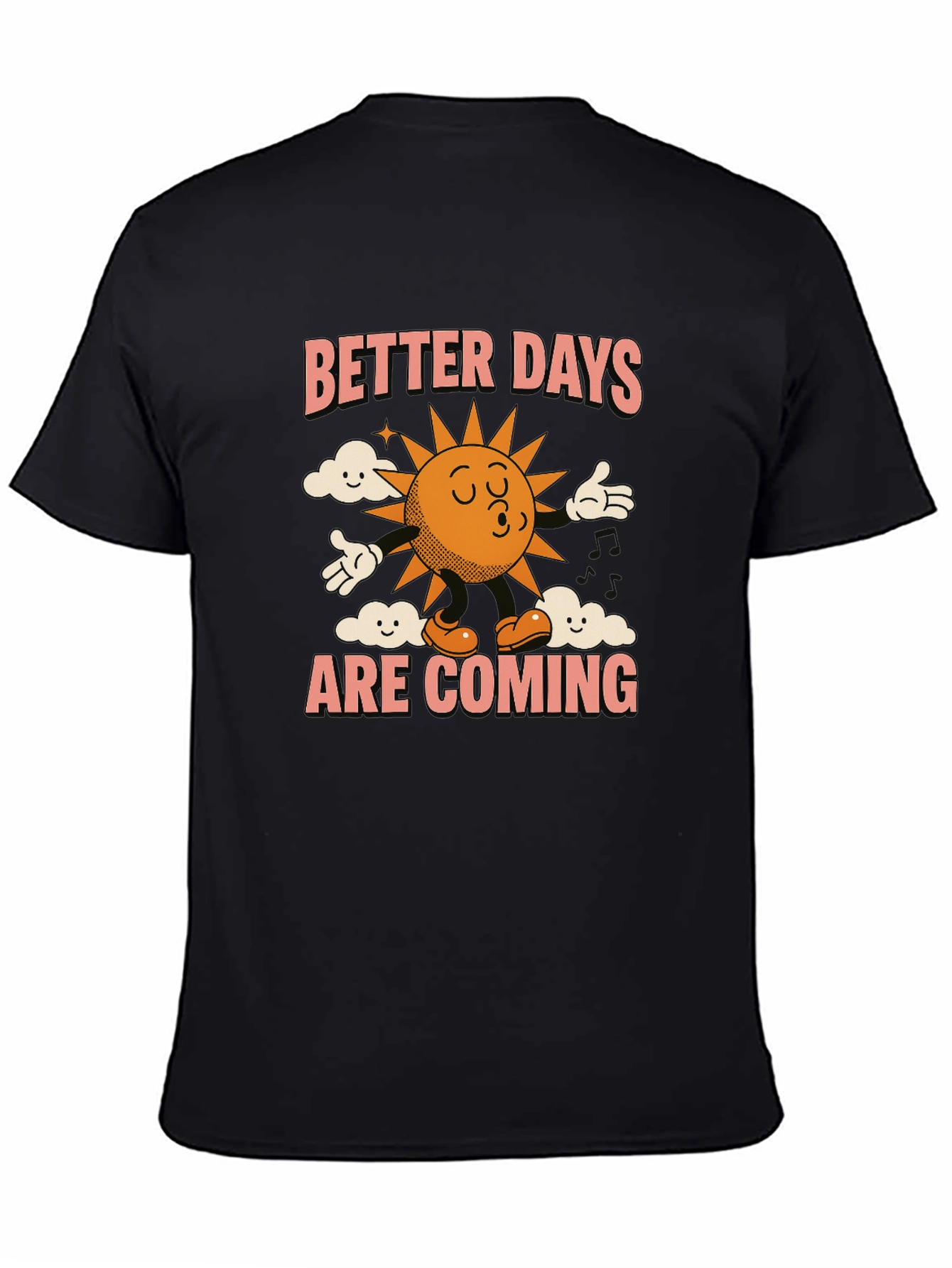 Better Days Graphic Tee - Retro Sun Design
