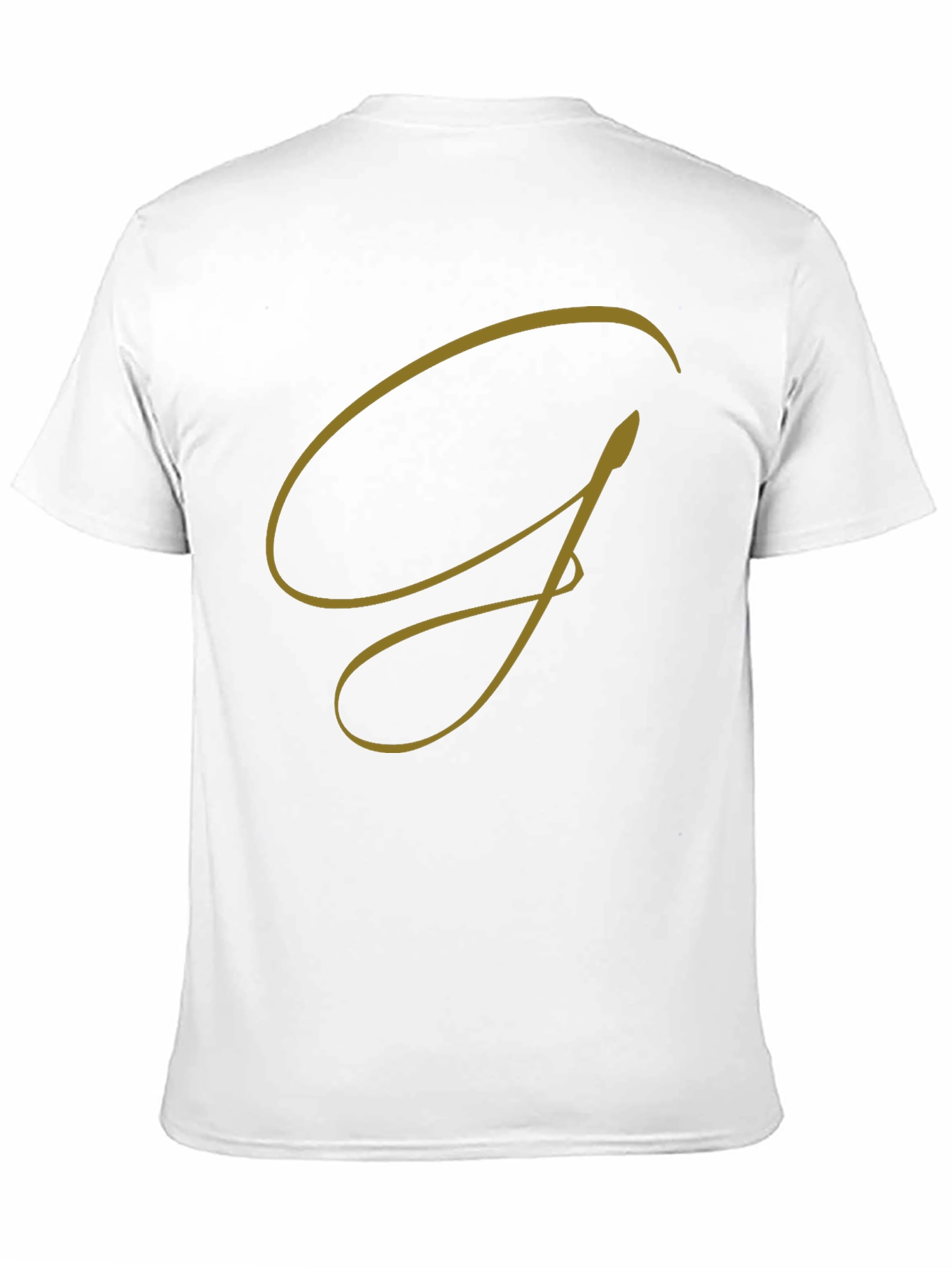Elegant G Graphic Tee - Stylish Black Cotton T-Shirt