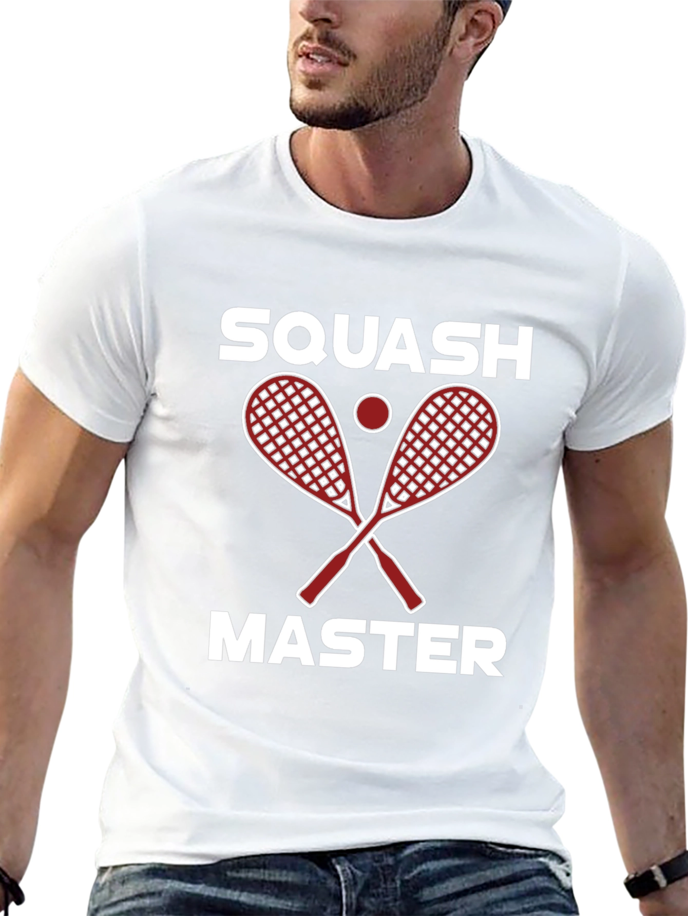 Squash Master Graphic Tee - Sporty & Stylish