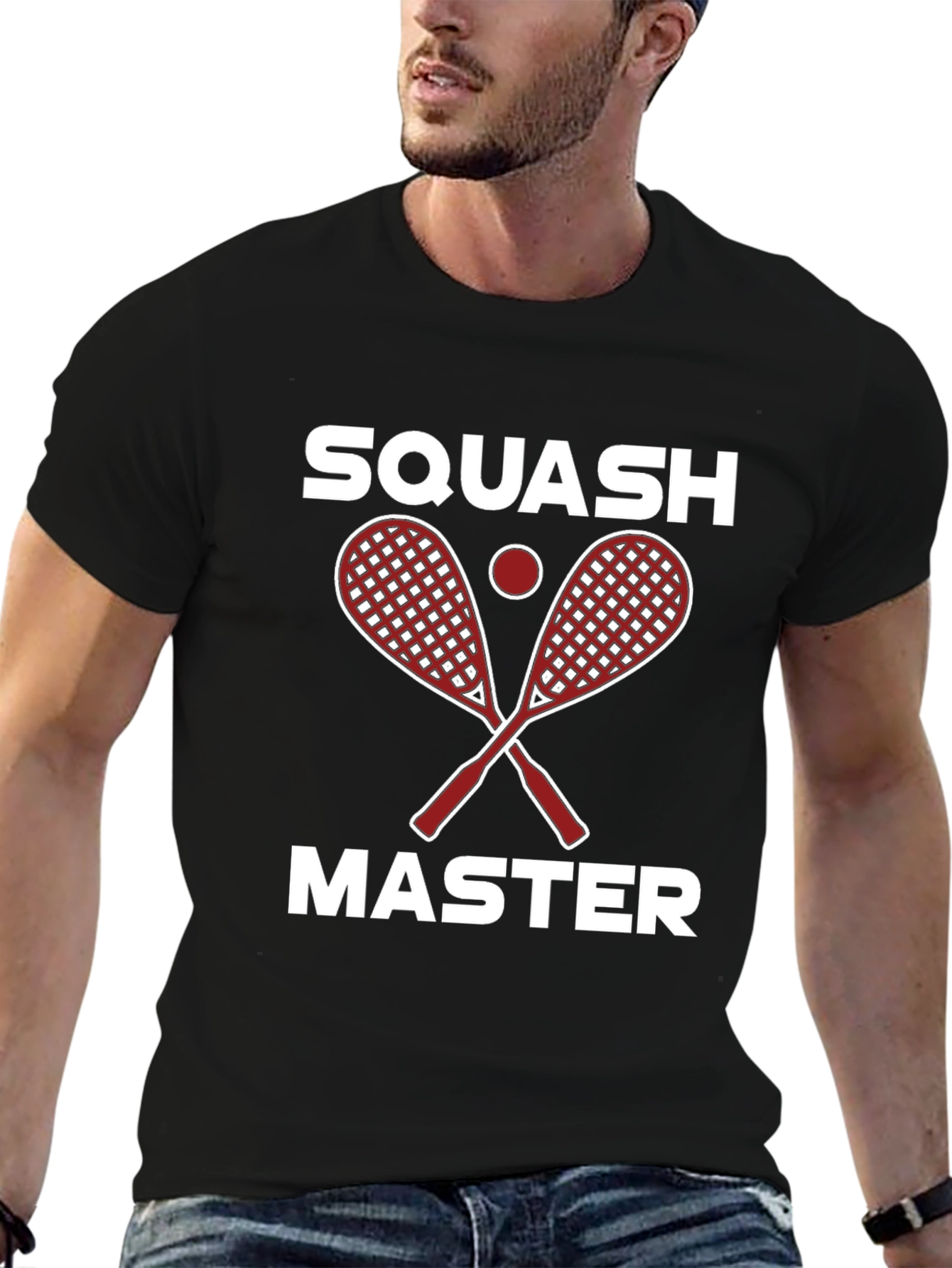 Squash Master Graphic Tee - Sporty & Stylish