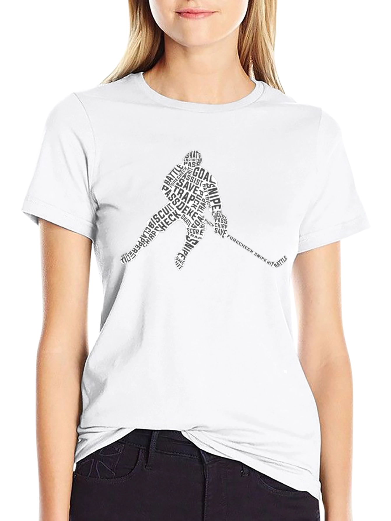 Hockey Word Art T-Shirt