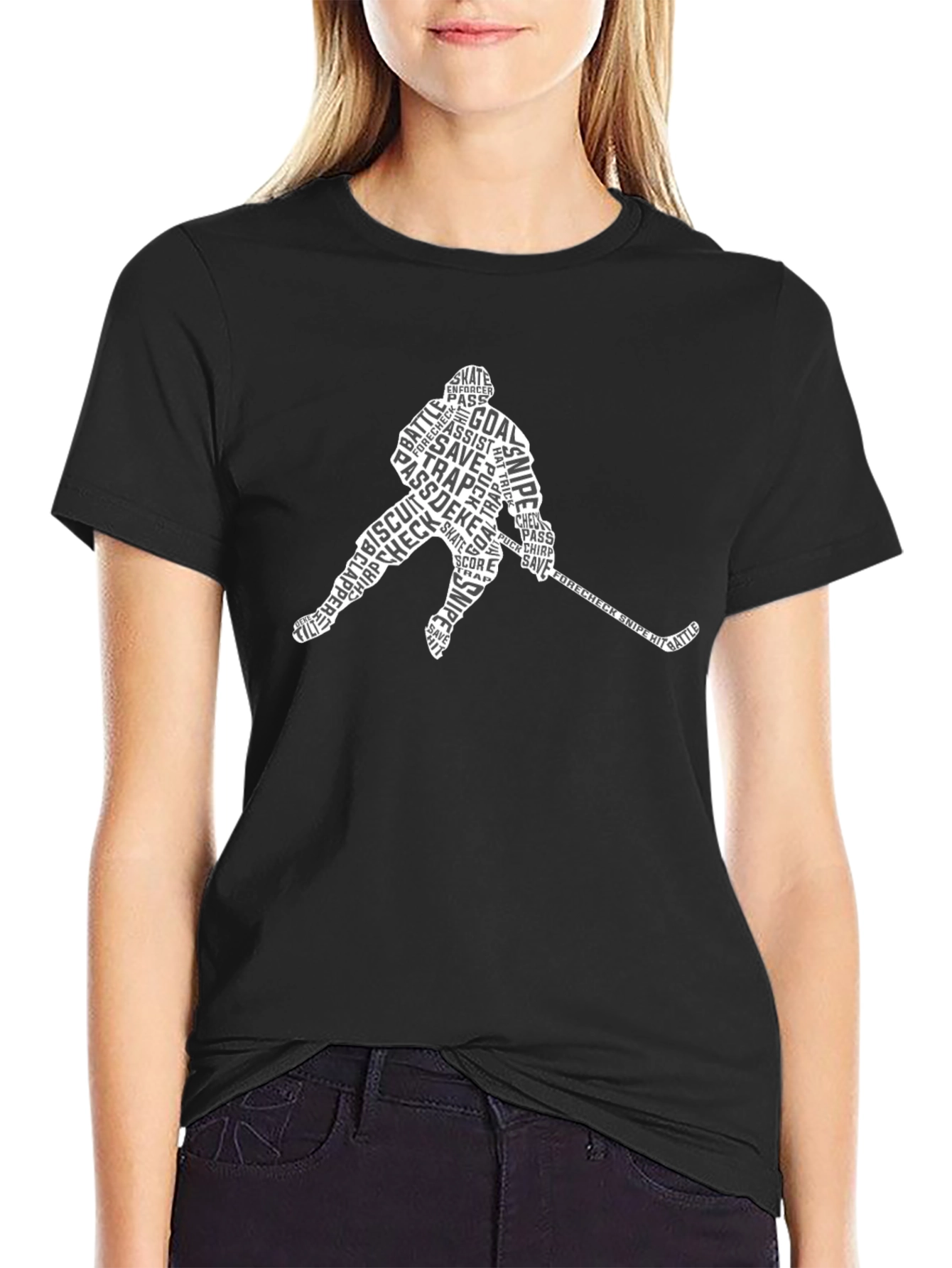 Hockey Word Art T-Shirt
