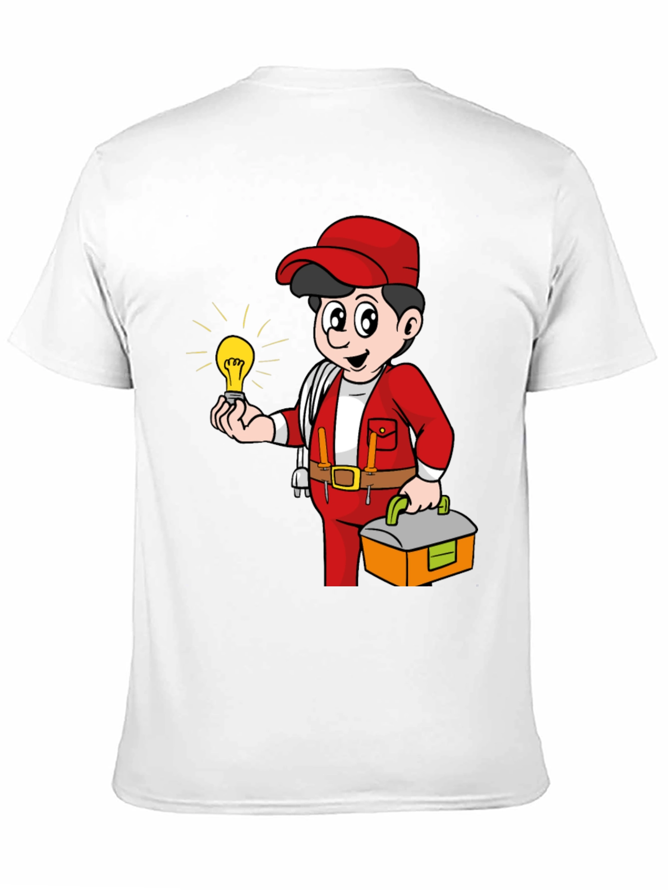 Electrician Cartoon Graphic Tee