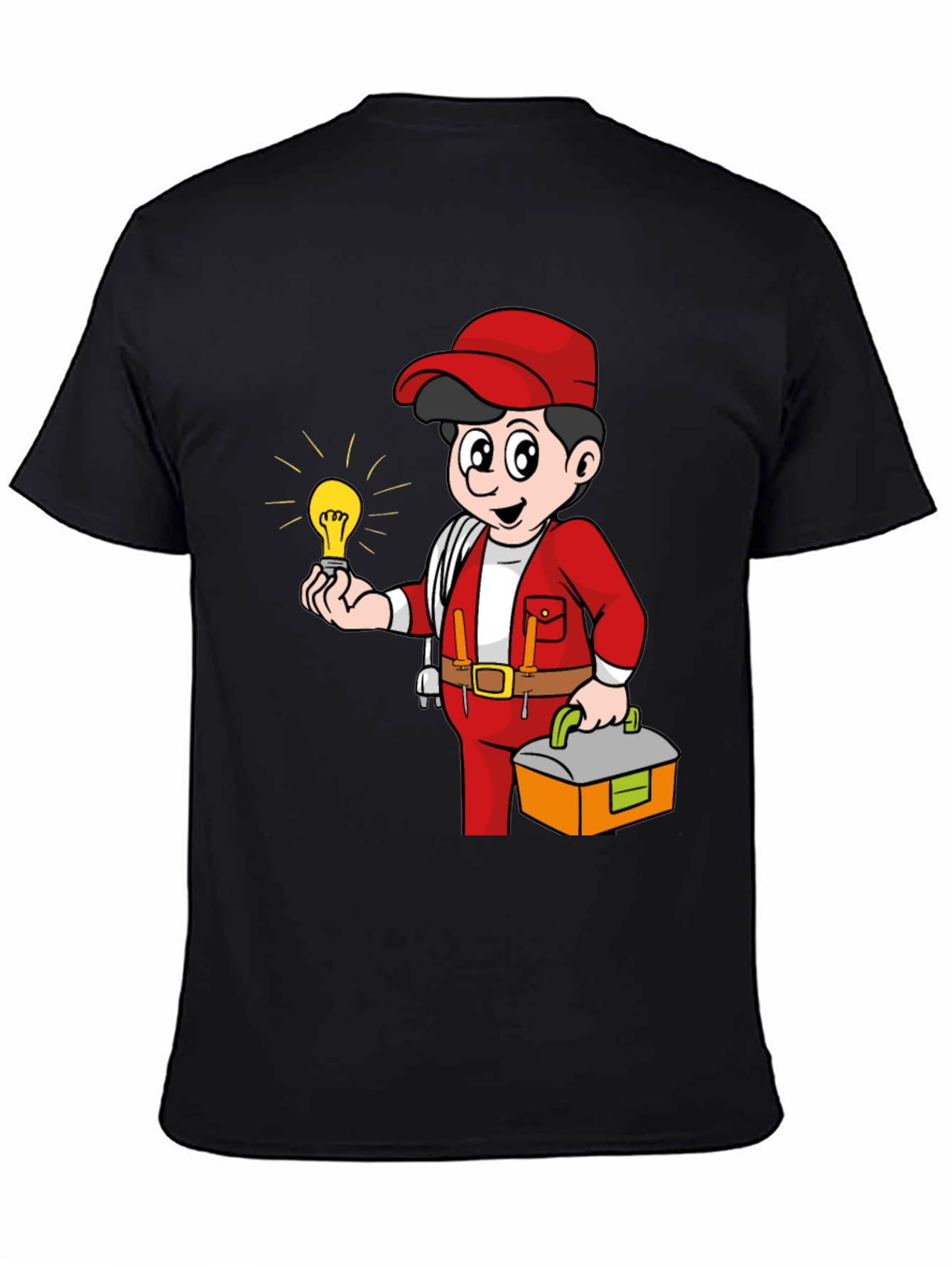 Electrician Cartoon Graphic Tee