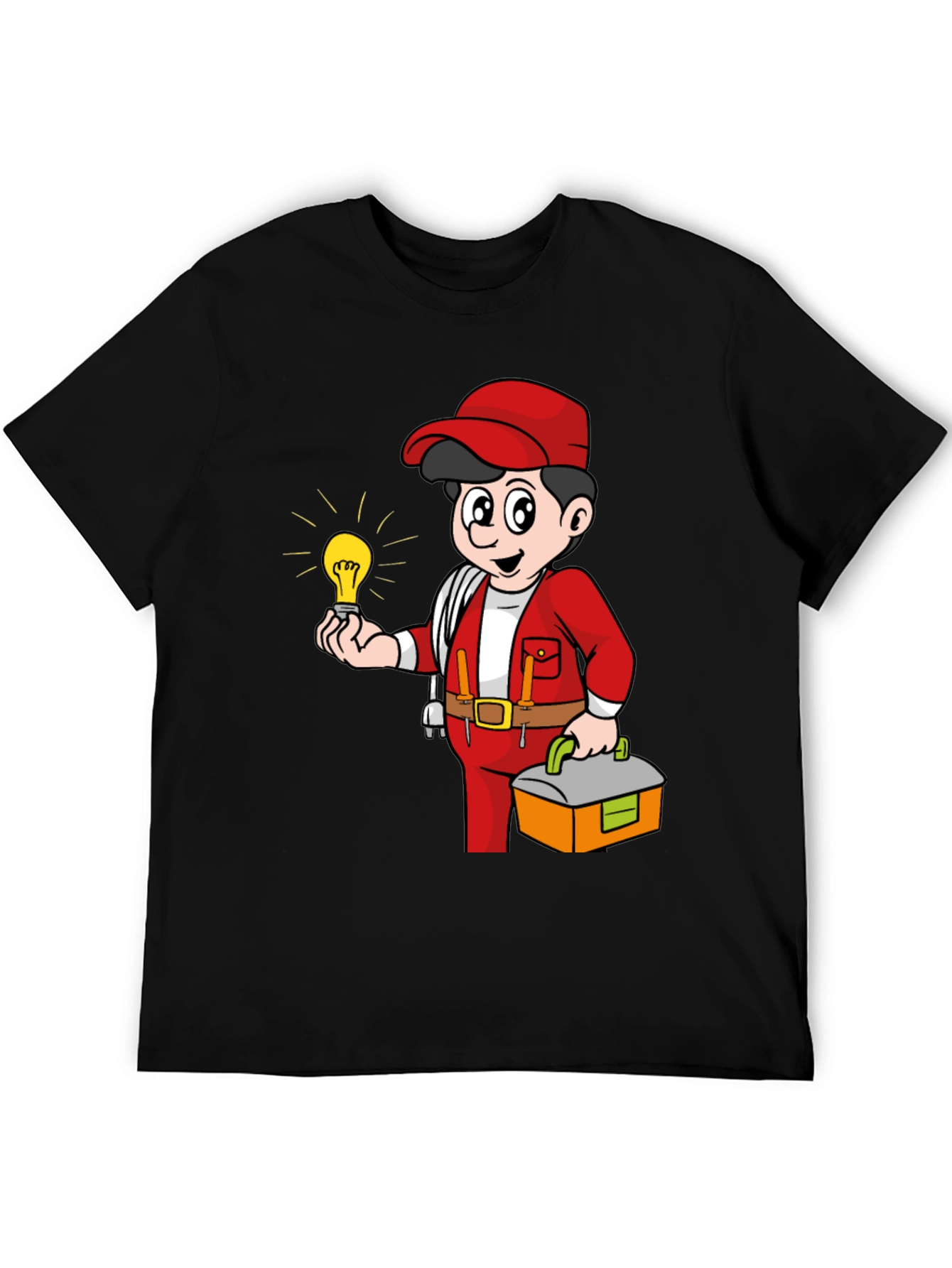 Electrician Cartoon Graphic Tee