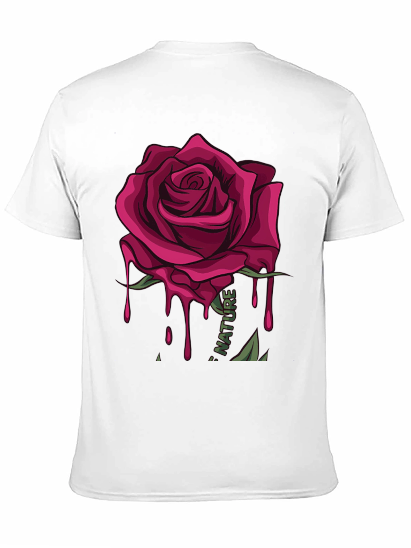Mens Rose Graphic Print T-Shirt