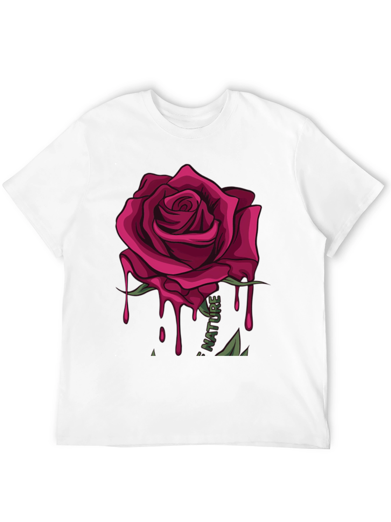 Mens Rose Graphic Print T-Shirt