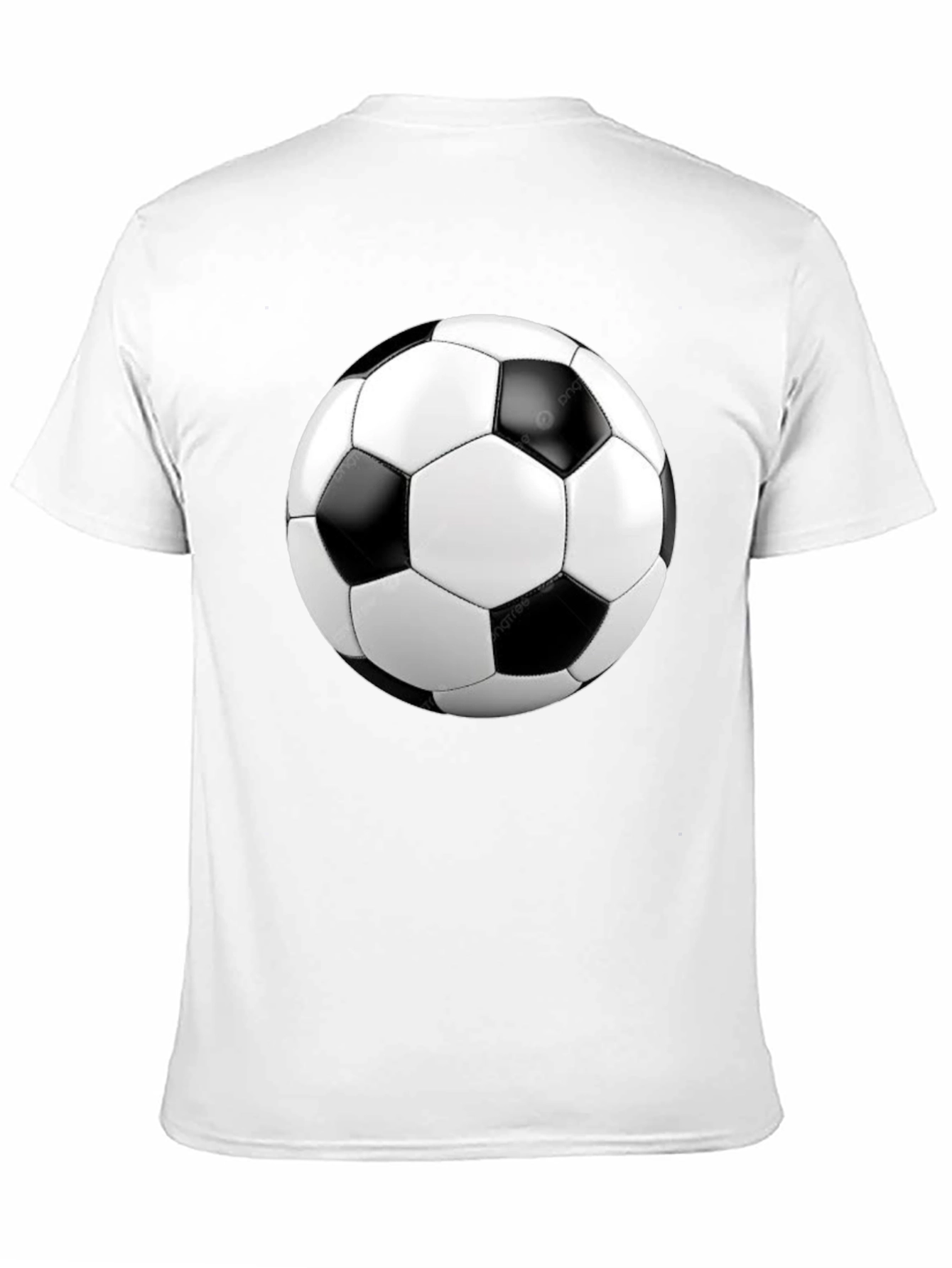 Soccer Ball Graphic Black T-Shirt