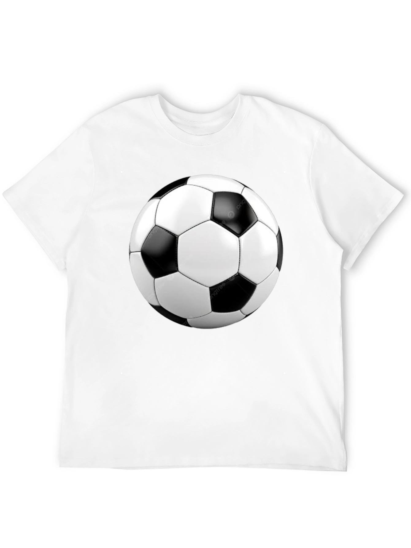 Soccer Ball Graphic Black T-Shirt