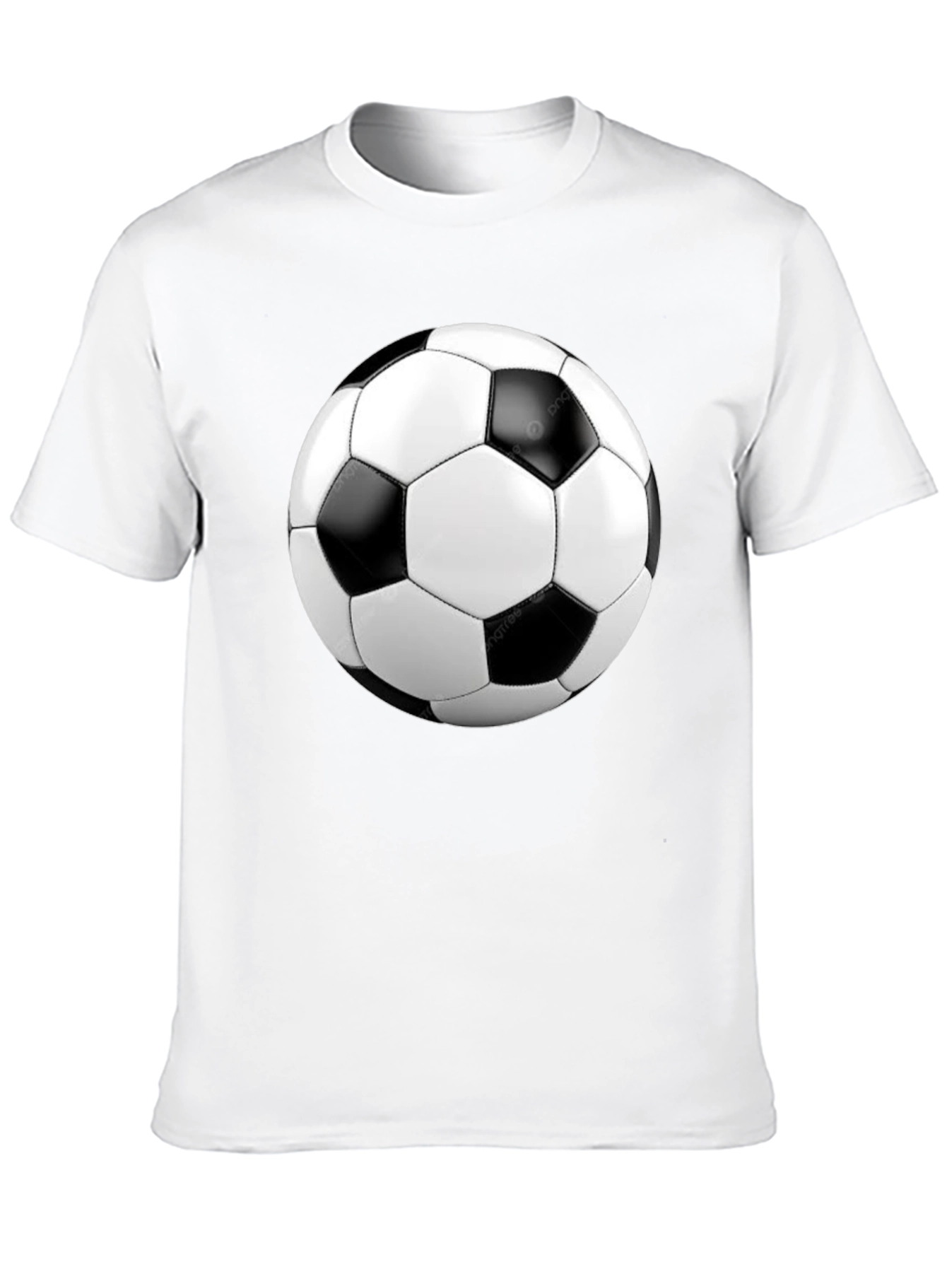 Soccer Ball Graphic Black T-Shirt