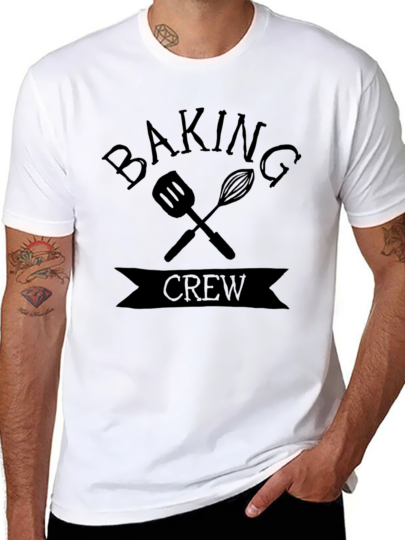 Baking Crew Black Graphic T-Shirt