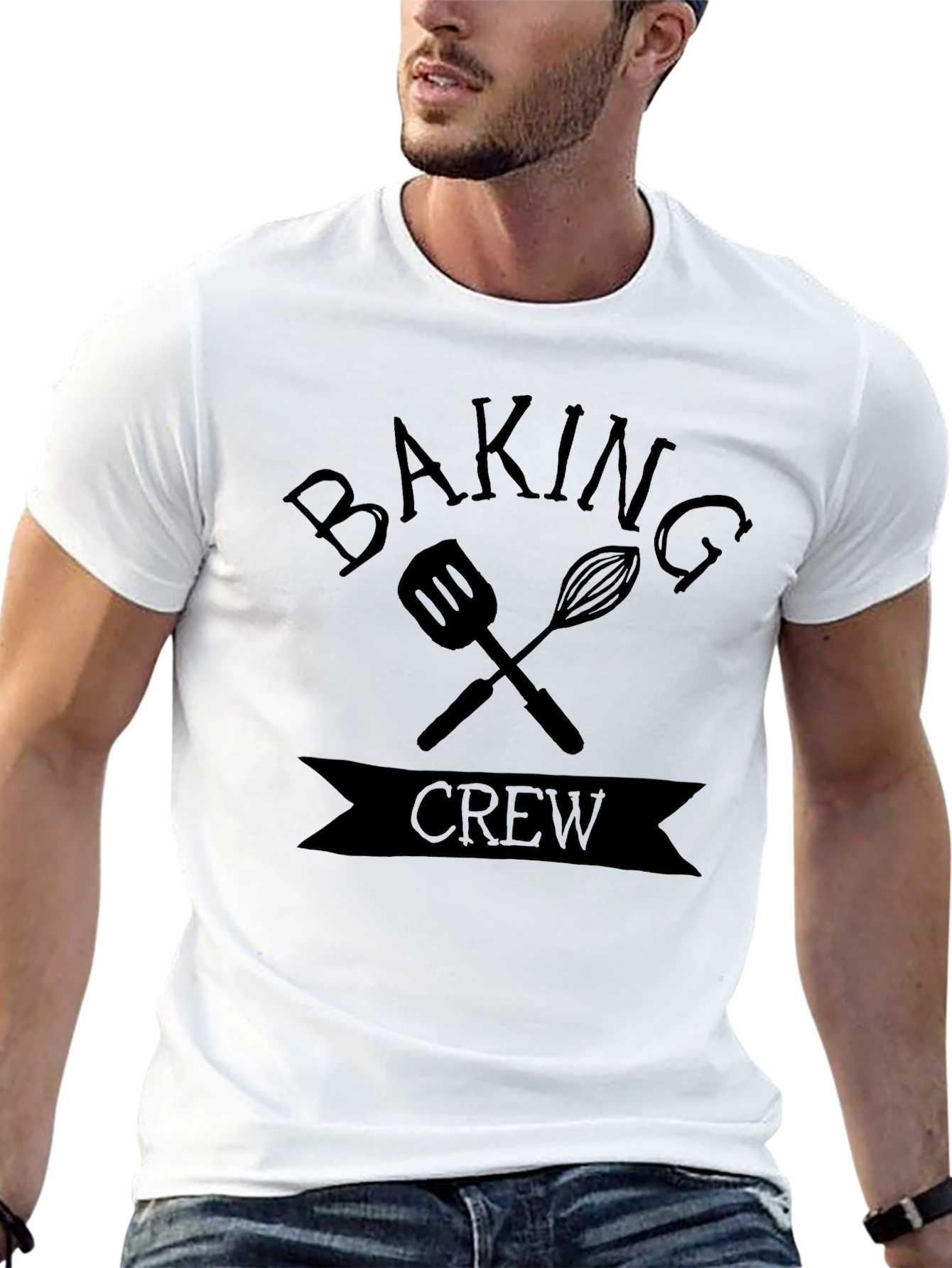 Baking Crew Black Graphic T-Shirt
